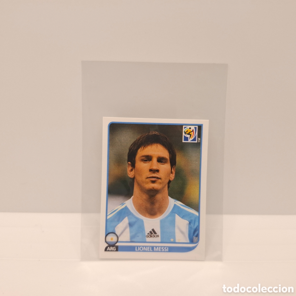 Cromos de f&uacute;tbol: 122 LIONEL MESSI ARGENTINA CROMOS MUNDIAL FUTBOL SOUTH AFRICA 2010 FIFA WORLD CUP PANINI DE SOBRE