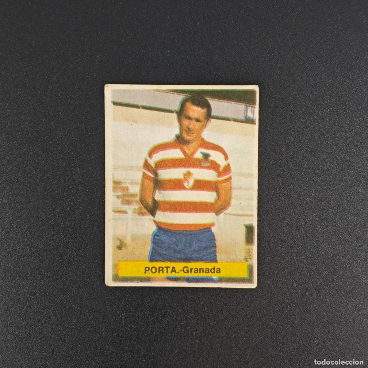 Cromos de f&uacute;tbol: CROMO FUTBOL FINI 75 76 1975 1976 NUNCA PEGADO SIN PEGAR PORTA GRANADA RA1026