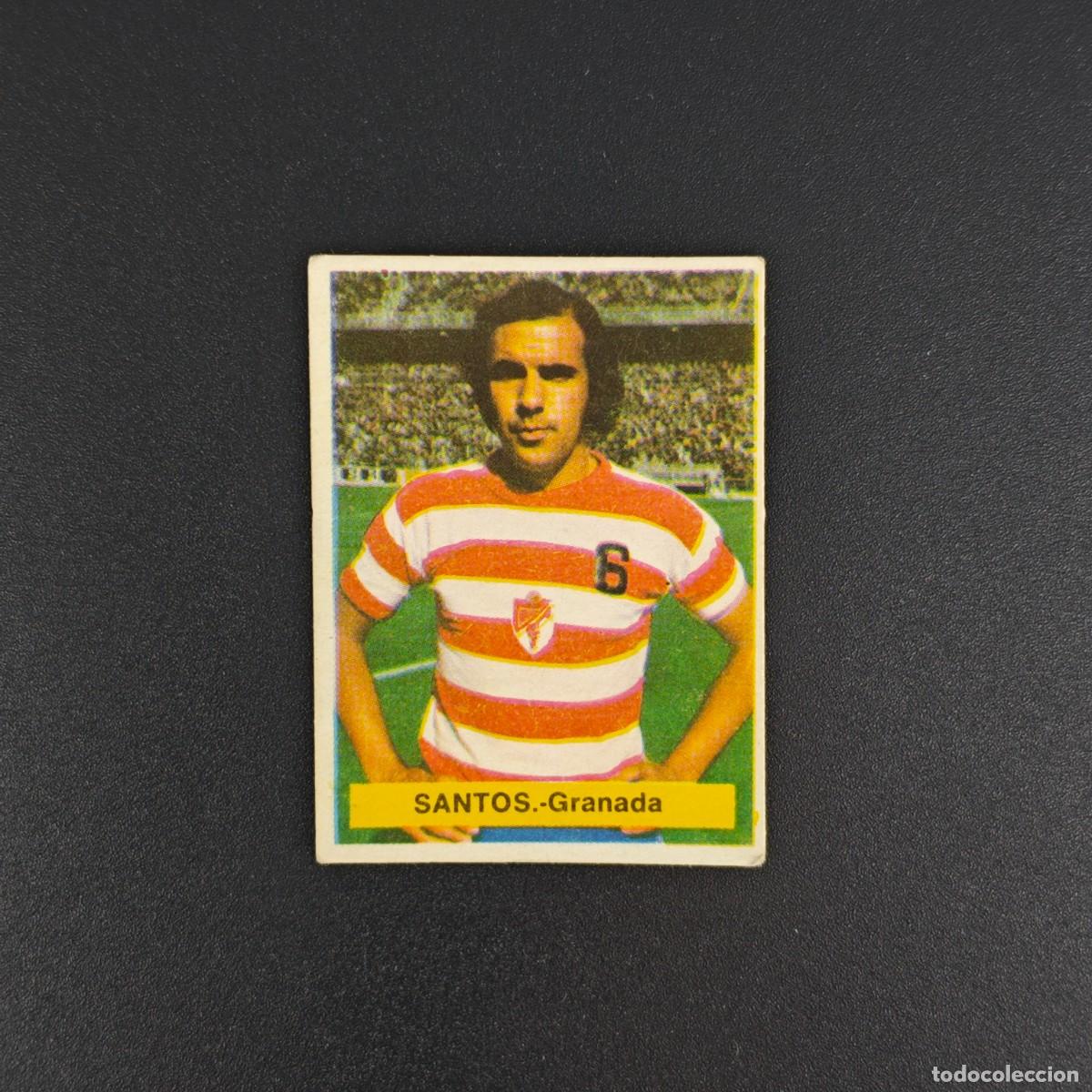 Cromos de f&uacute;tbol: CROMO FUTBOL FINI 75 76 1975 1976 NUNCA PEGADO SIN PEGAR SANTOS GRANADA RA1026