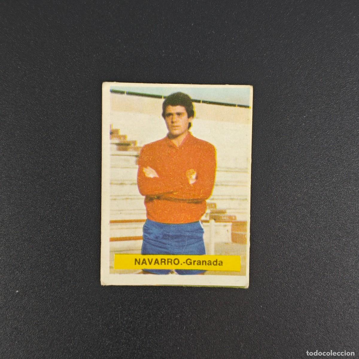 Cromos de f&uacute;tbol: CROMO FUTBOL FINI 75 76 1975 1976 NUNCA PEGADO SIN PEGAR NAVARRO GRANADA RA1026