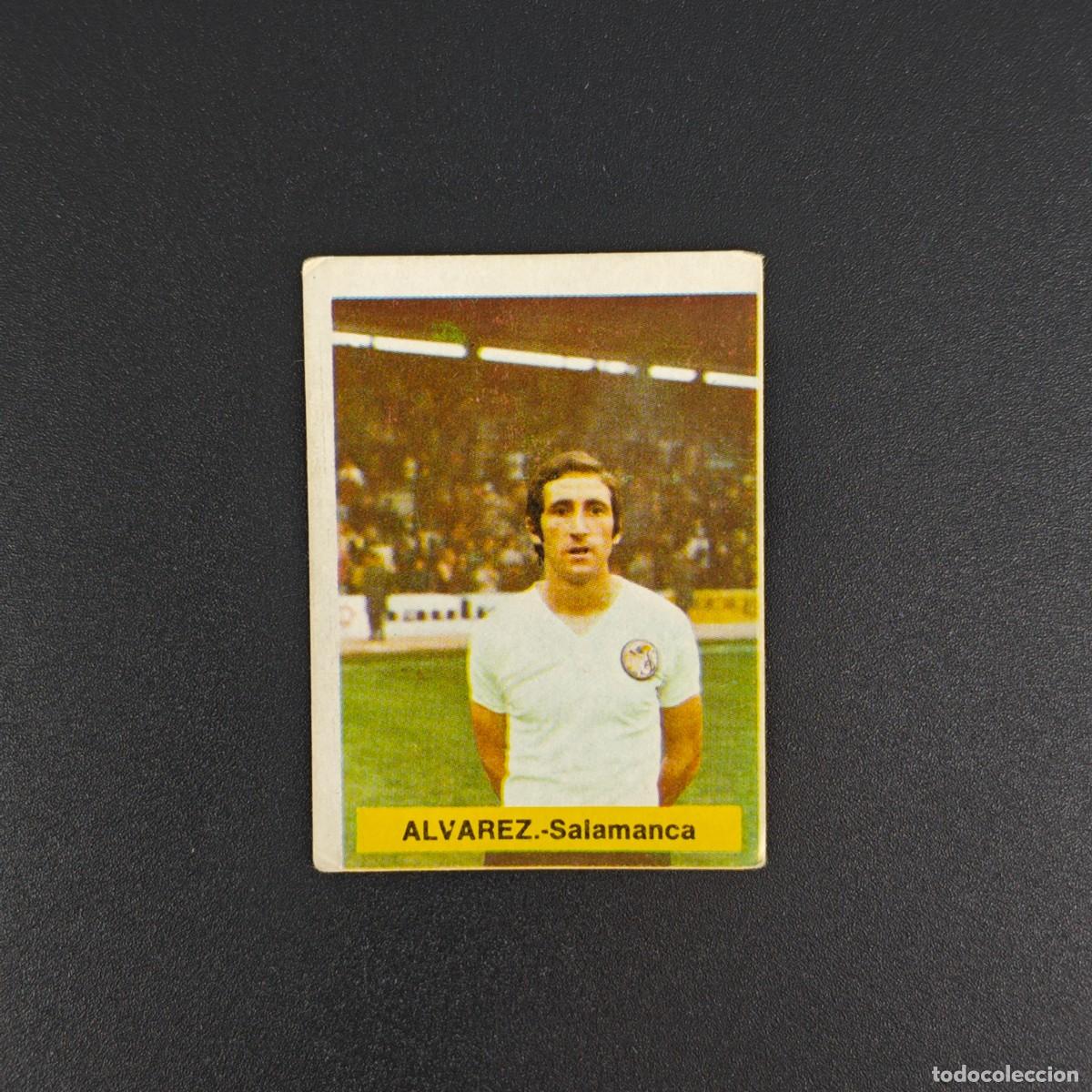 Cromos de f&uacute;tbol: CROMO FUTBOL FINI 75 76 1975 1976 NUNCA PEGADO SIN PEGAR ALVAREZ SALAMANCA RA1026