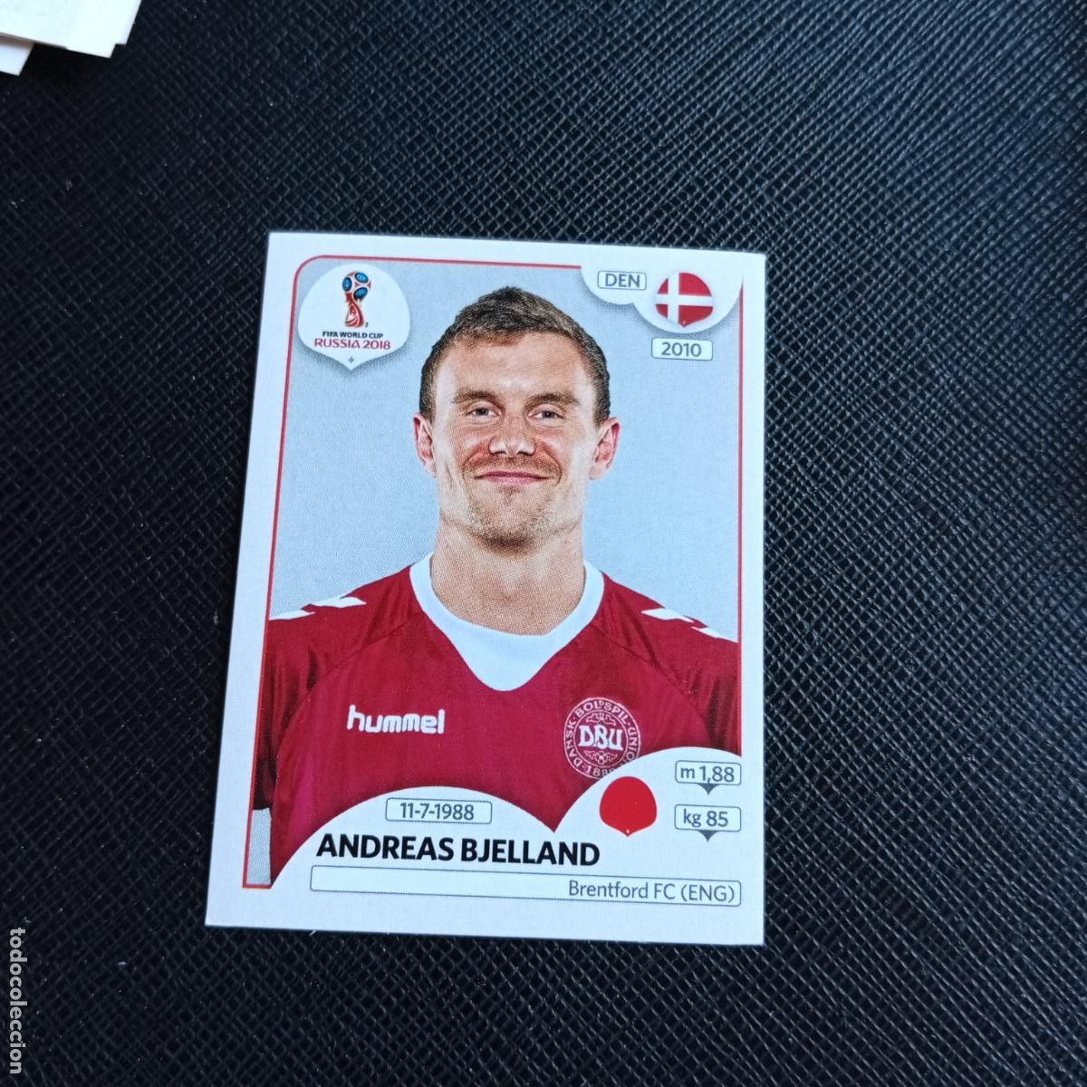 Cromos de f&uacute;tbol: 258 ANDREAS BJELLAND DINAMARCA PANINI MUNDIAL RUSIA 2018 CROMO FUTBOL 18 - SIN PEGAR - /CJ2 .
