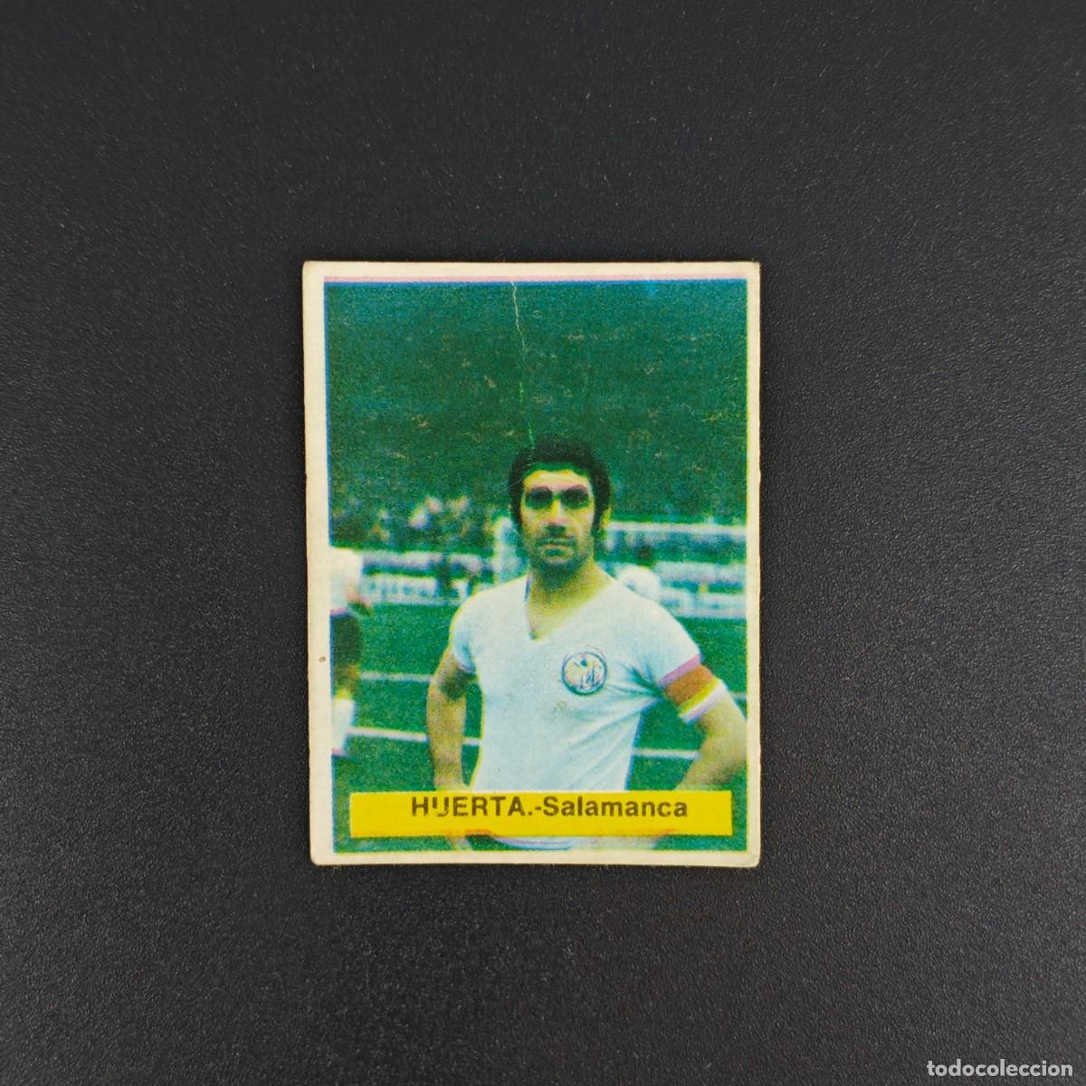 Cromos de f&uacute;tbol: CROMO FUTBOL FINI 75 76 1975 1976 NUNCA PEGADO SIN PEGAR HUERTA SALAMANCA RA1026
