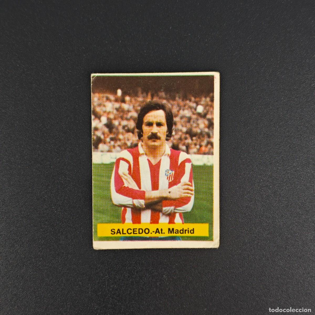 Cromos de f&uacute;tbol: CROMO FUTBOL FINI 75 76 1975 1976 NUNCA PEGADO SIN PEGAR SALCEDO ATLETICO MADRID RA1026