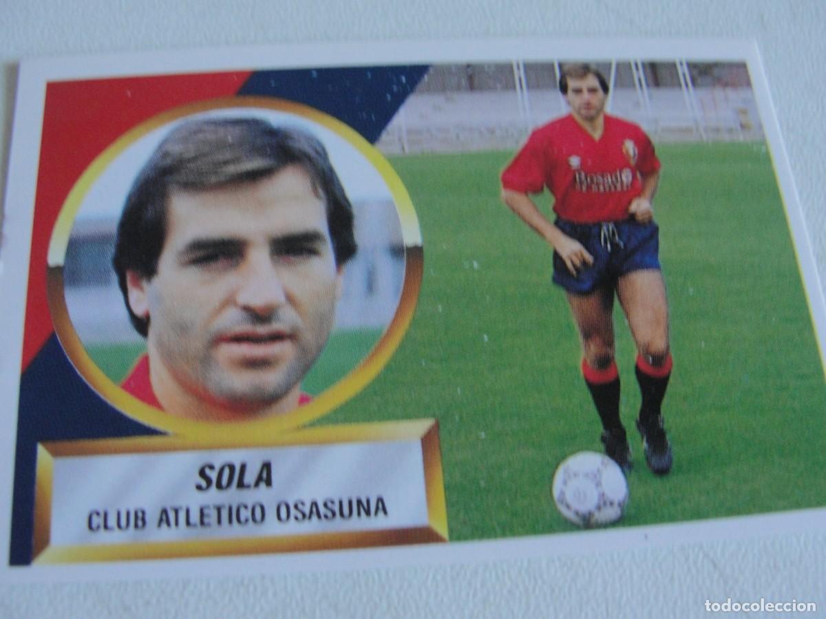Cromos de f&uacute;tbol: LIGA ESTE 88 89 - SOLA de OSASUNA - N&ordm; 10 / CON ASTERISCO - NUNCA PEGADO