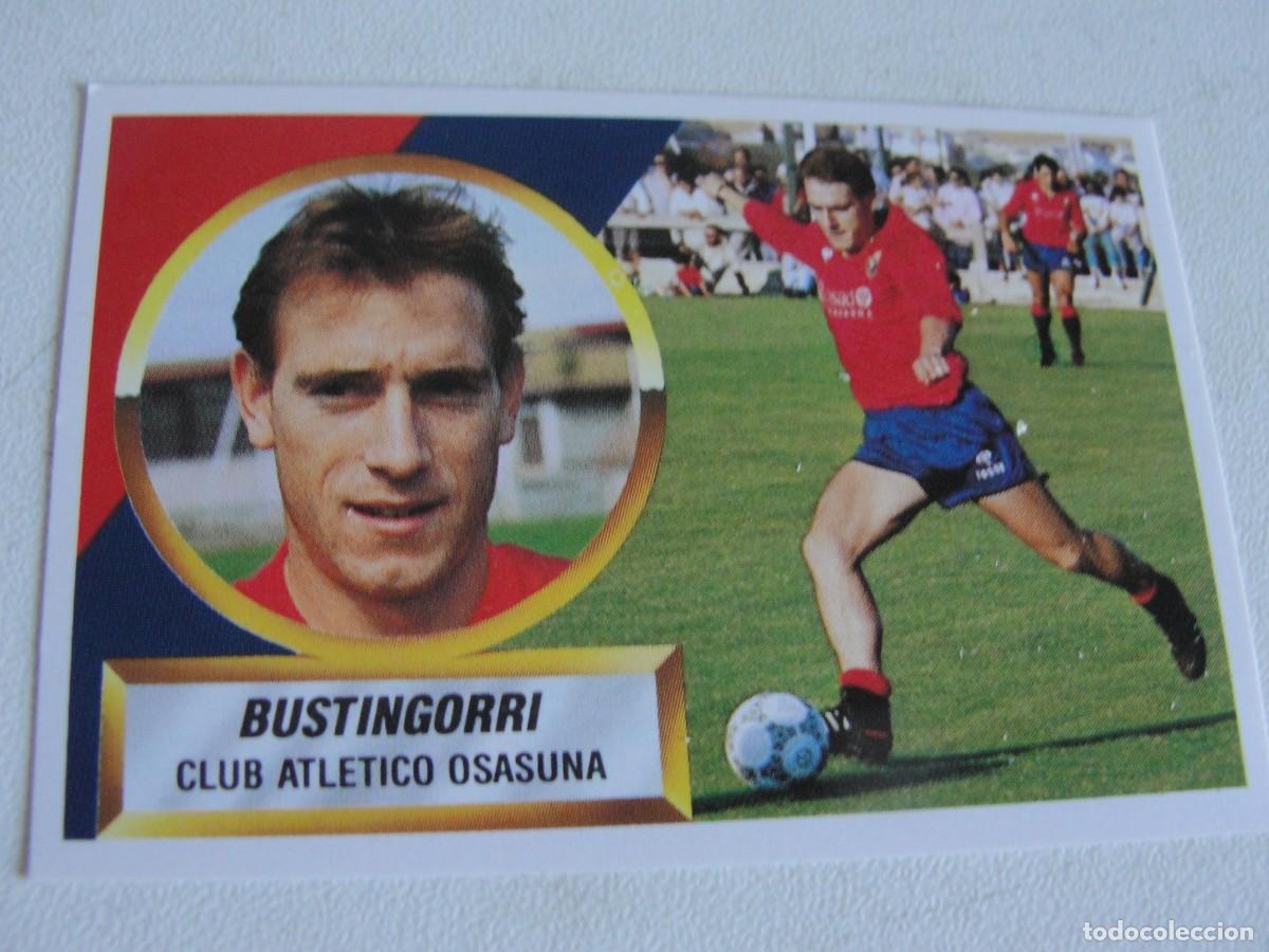 Cromos de Futebol: LIGA ESTE 88 89 - OSASUNA N&ordm; 9 - BUSTINGORRI CON ASTERISCO - SIN PEGAR - EXCELENTE ESTADO