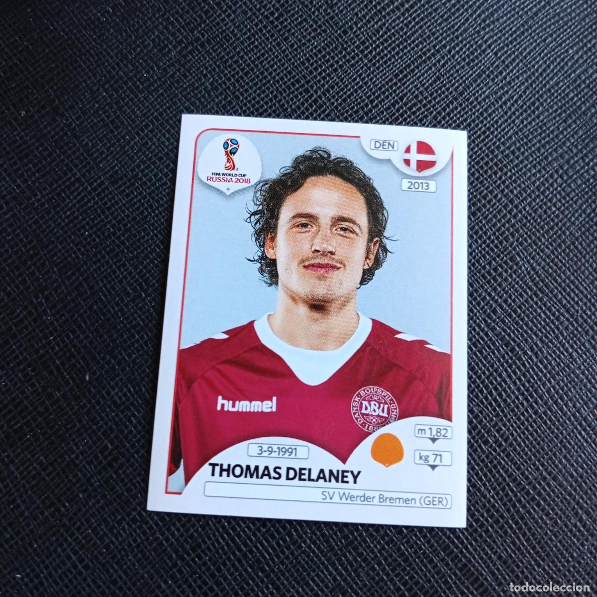 Football Stickers: 264 THOMAS DELANEY DINAMARCA PANINI MUNDIAL RUSIA 2018 CROMO FUTBOL 18 - SIN PEGAR - /CJ2