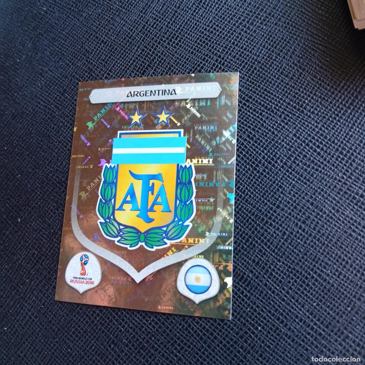 Cromos de f&uacute;tbol: 272 ESCUDO ARGENTINA PANINI MUNDIAL RUSIA 2018 CROMO FUTBOL 18 - SIN PEGAR - /CJ2 ..