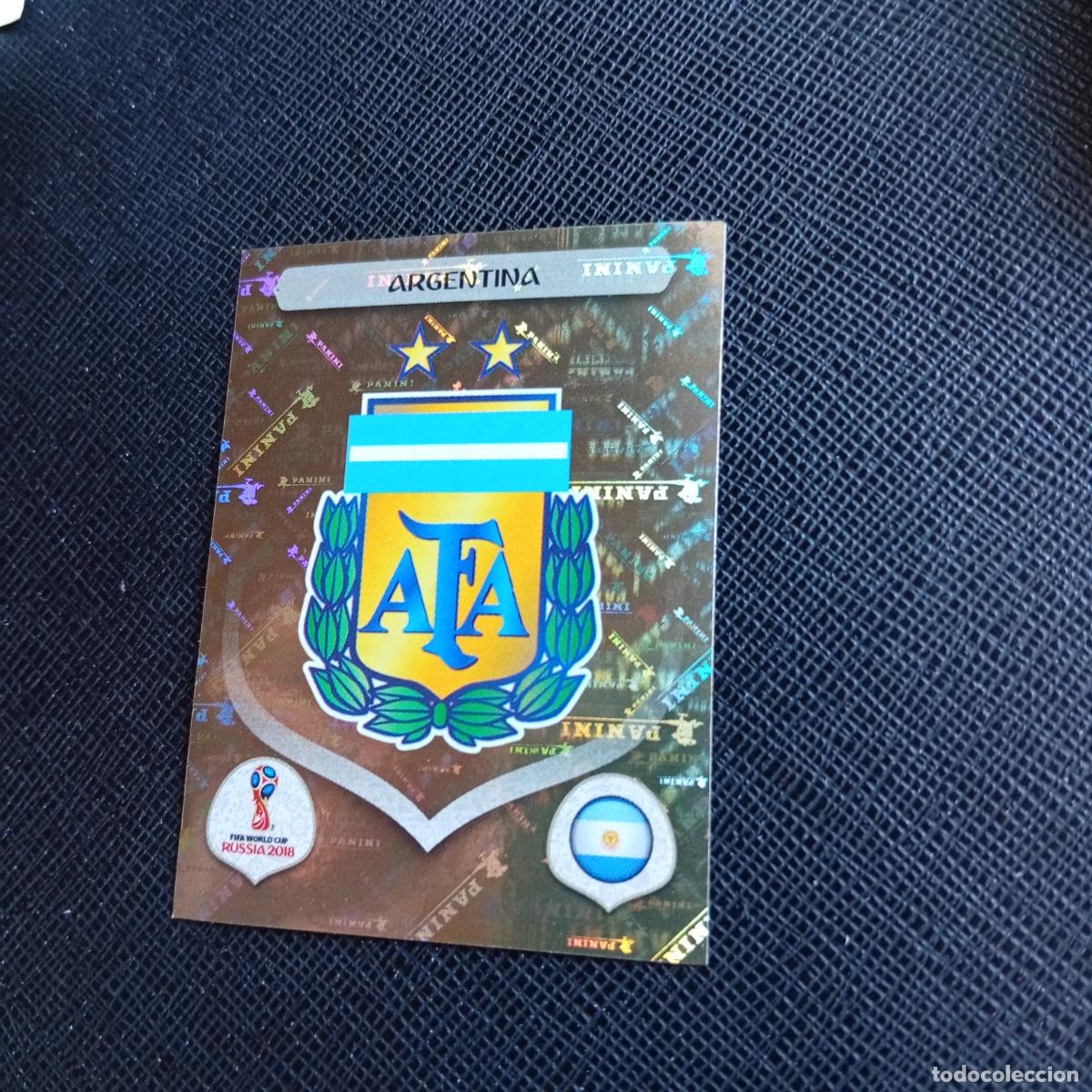 Cromos de f&uacute;tbol: 272 ESCUDO ARGENTINA PANINI MUNDIAL RUSIA 2018 CROMO FUTBOL 18 - SIN PEGAR - /CJ2 .