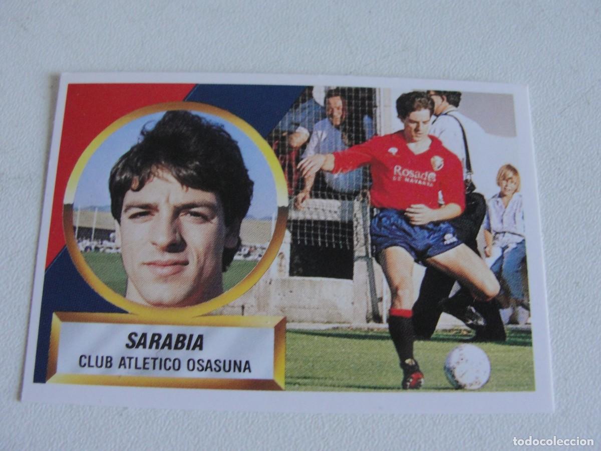 Cromos de f&uacute;tbol: LIGA ESTE 88 89 - OSASUNA N&ordm; 14 - SARABIA CON ASTERISCO # - NUNCA PEGADO - PERFECTO ESTADO