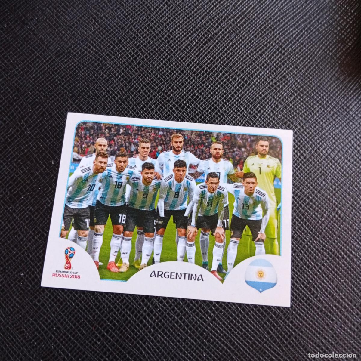 Fu&szlig;ball-Sticker: 273 MESSI ALINEACION ARGENTINA PANINI MUNDIAL RUSIA 2018 CROMO FUTBOL 18 - SIN PEGAR - A12 PG163 B