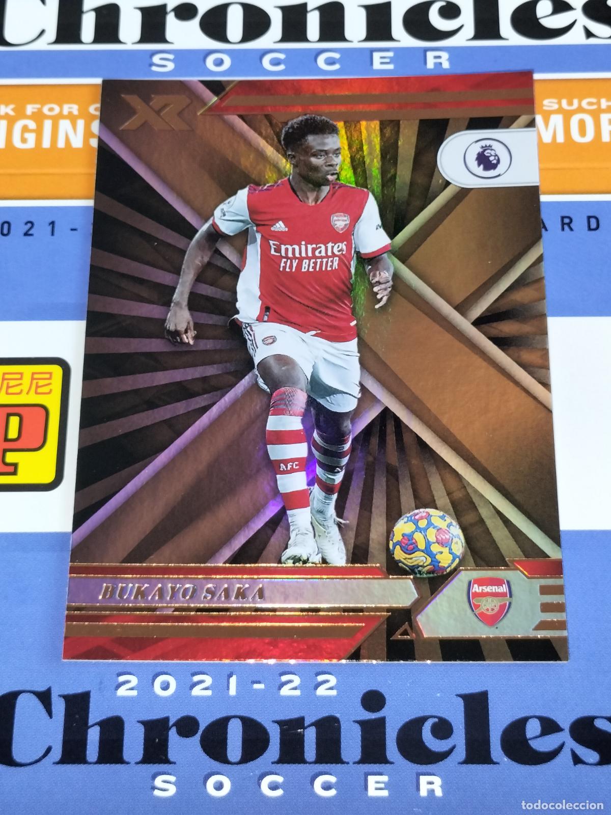 Fu&szlig;ball-Sticker: N&ordm; 103 BUKAYO SAKA ARSENAL CARD CHRONICLES XR PREMIER SOCCER 2021 2022 21 22 PANINI