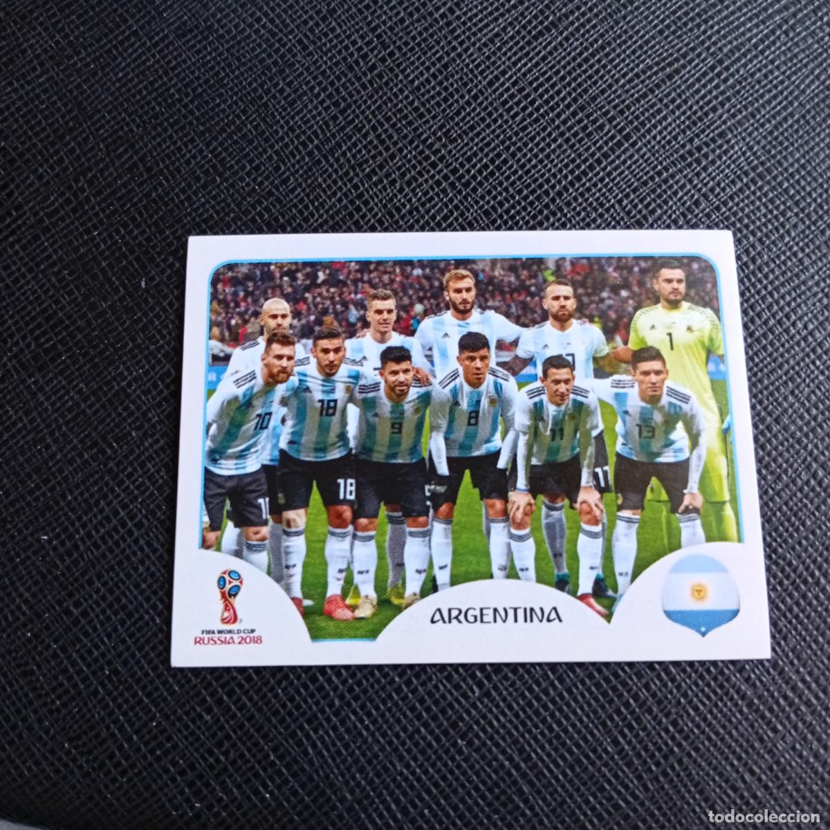 Cromos de f&uacute;tbol: 273 MESSI ALINEACION ARGENTINA PANINI MUNDIAL RUSIA 2018 CROMO FUTBOL 18 - SIN PEGAR - A12 PG190 B
