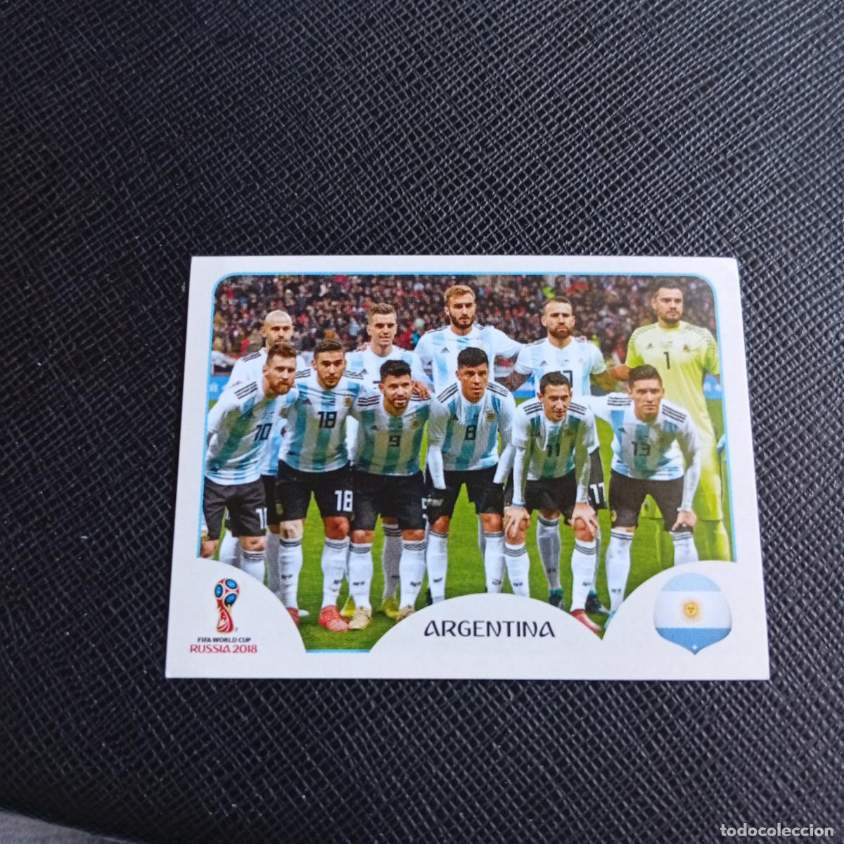 Cromos de f&uacute;tbol: 273 MESSI ALINEACION ARGENTINA PANINI MUNDIAL RUSIA 2018 CROMO FUTBOL 18 - SIN PEGAR - A12 PG199