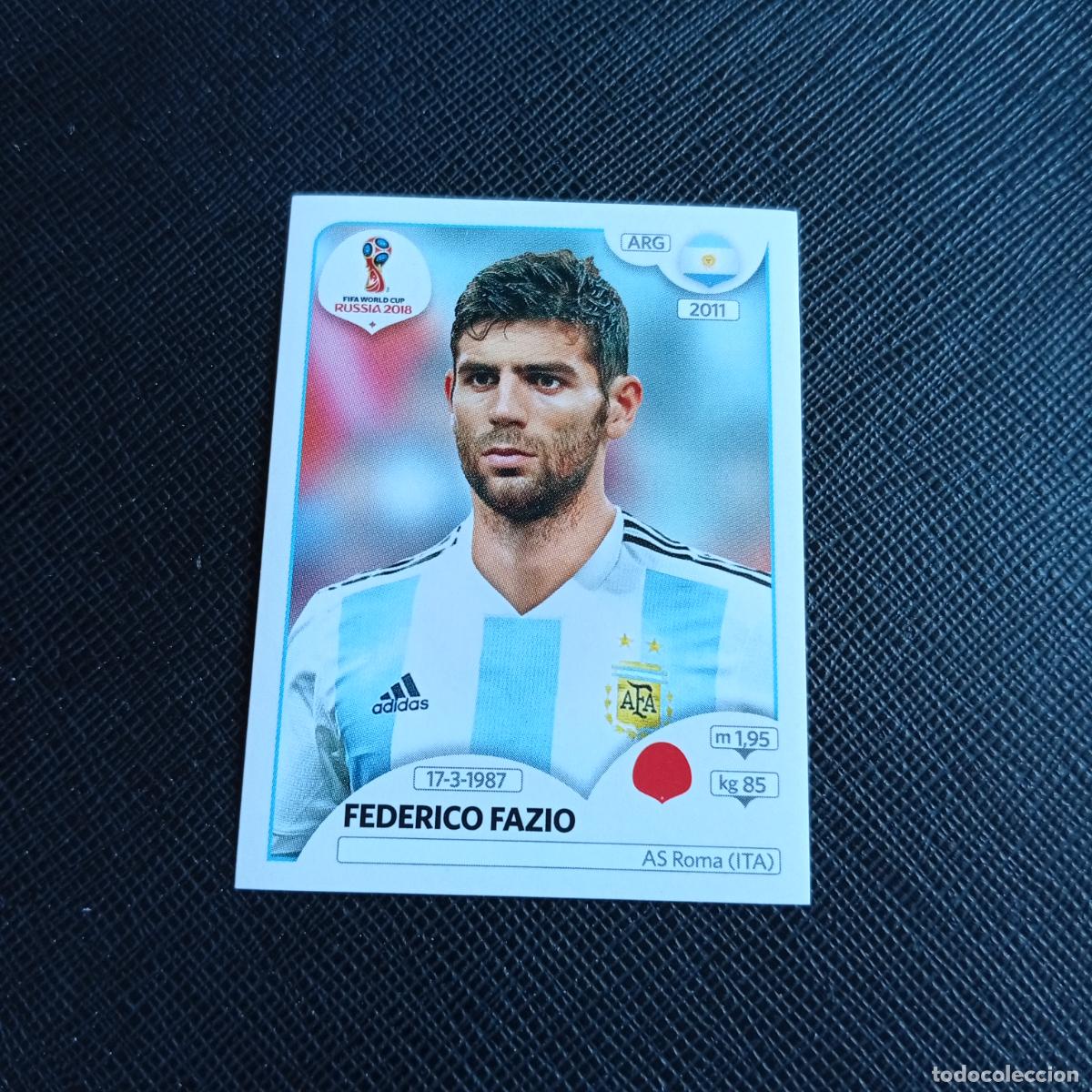 Cromos de f&uacute;tbol: 276 FAZIO ARGENTINA PANINI MUNDIAL RUSIA 2018 CROMO FUTBOL 18 - SIN PEGAR - /CJ2