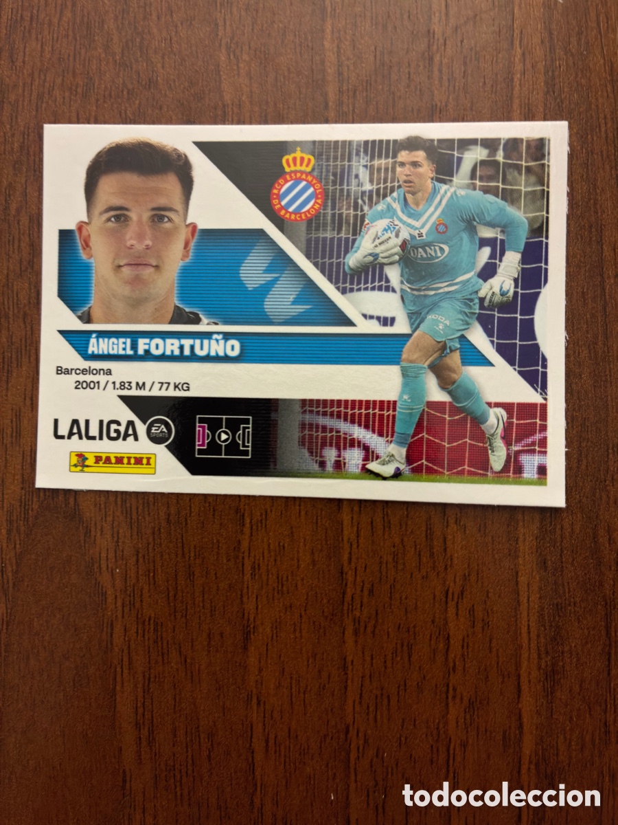 Cromos de f&uacute;tbol: Cromo &Aacute;ngel Fortu&ntilde;o, N&ordm; 4, RCD Espanyol, Liga EA Sports 2026-27 (Panini / Colecciones Este) - Nuevo