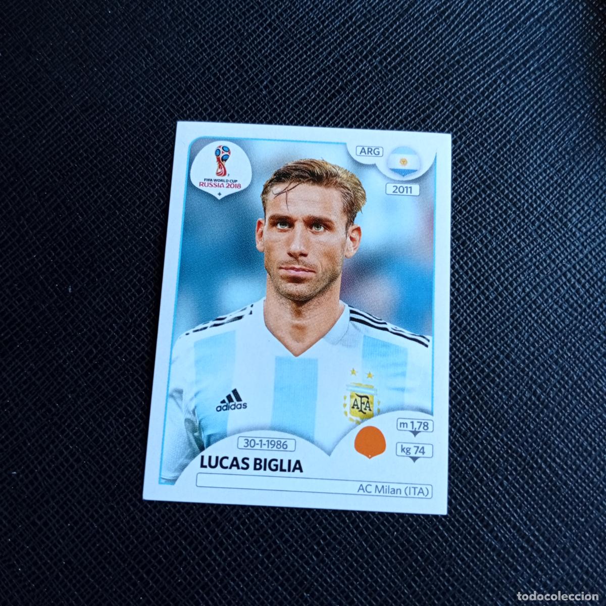 Football Stickers: 281 LUCAS BIGLIA ARGENTINA PANINI MUNDIAL RUSIA 2018 CROMO FUTBOL 18 - SIN PEGAR - /CJ2 .