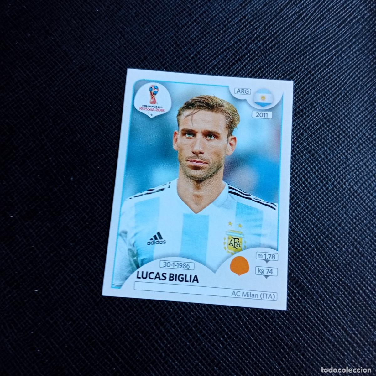 Football Stickers: 281 LUCAS BIGLIA ARGENTINA PANINI MUNDIAL RUSIA 2018 CROMO FUTBOL 18 - SIN PEGAR - /CJ2 .