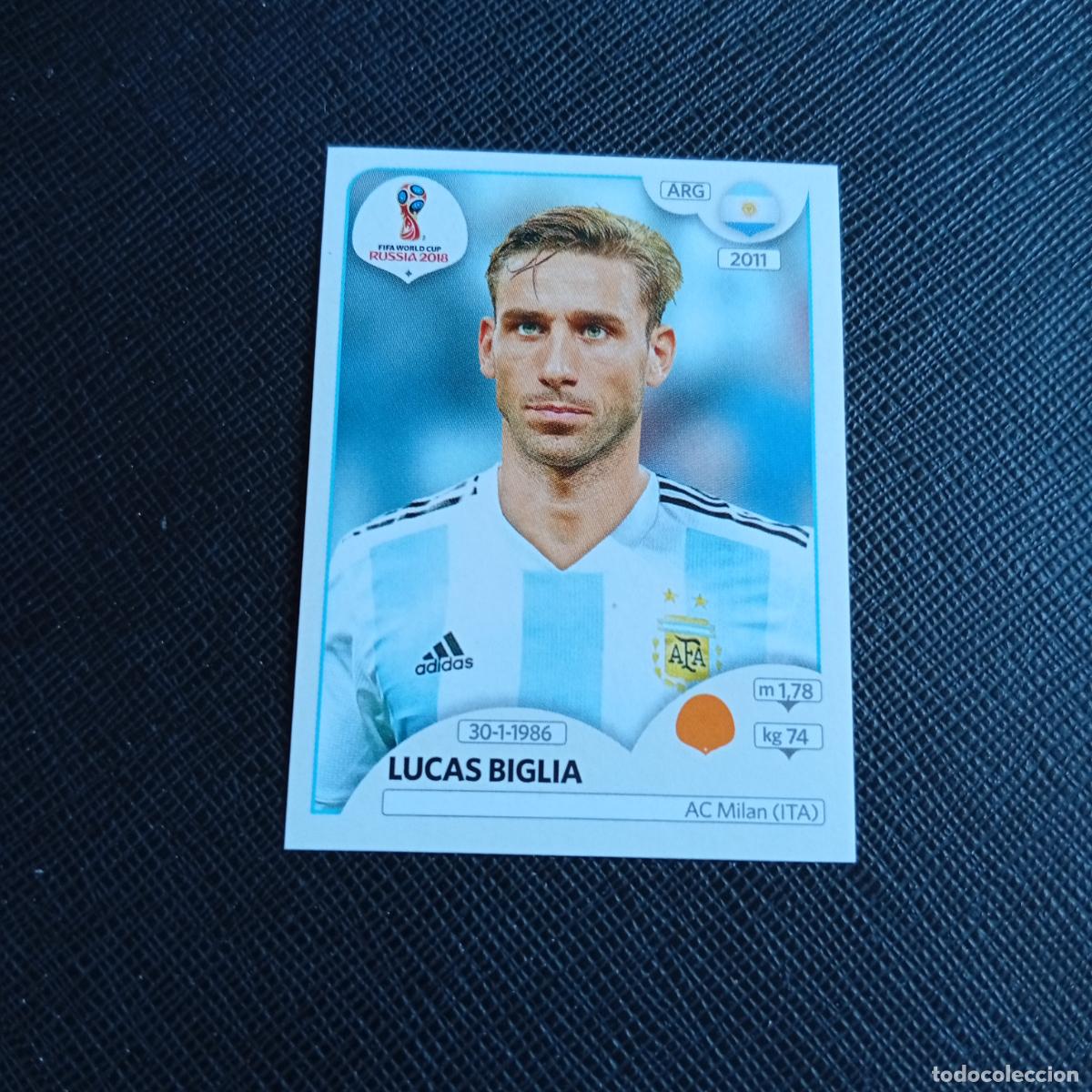 Football Stickers: 281 LUCAS BIGLIA ARGENTINA PANINI MUNDIAL RUSIA 2018 CROMO FUTBOL 18 - SIN PEGAR - /CJ2 ..