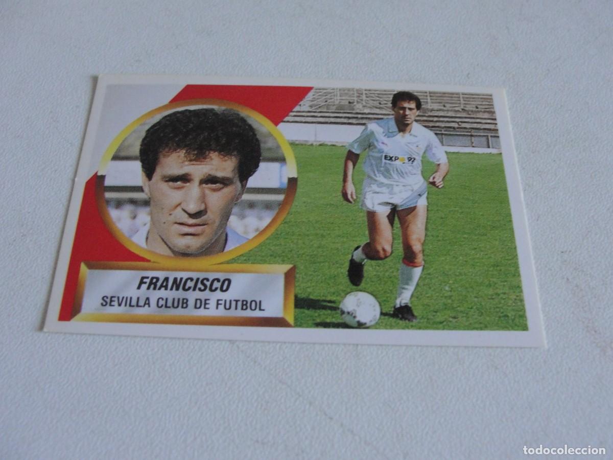 Cromos de Futebol: LIGA ESTE 89 88 - SEVILLA N&ordm; 9 - FRANCISCO - CON # EN REVERSO - NUNCA PEGADO