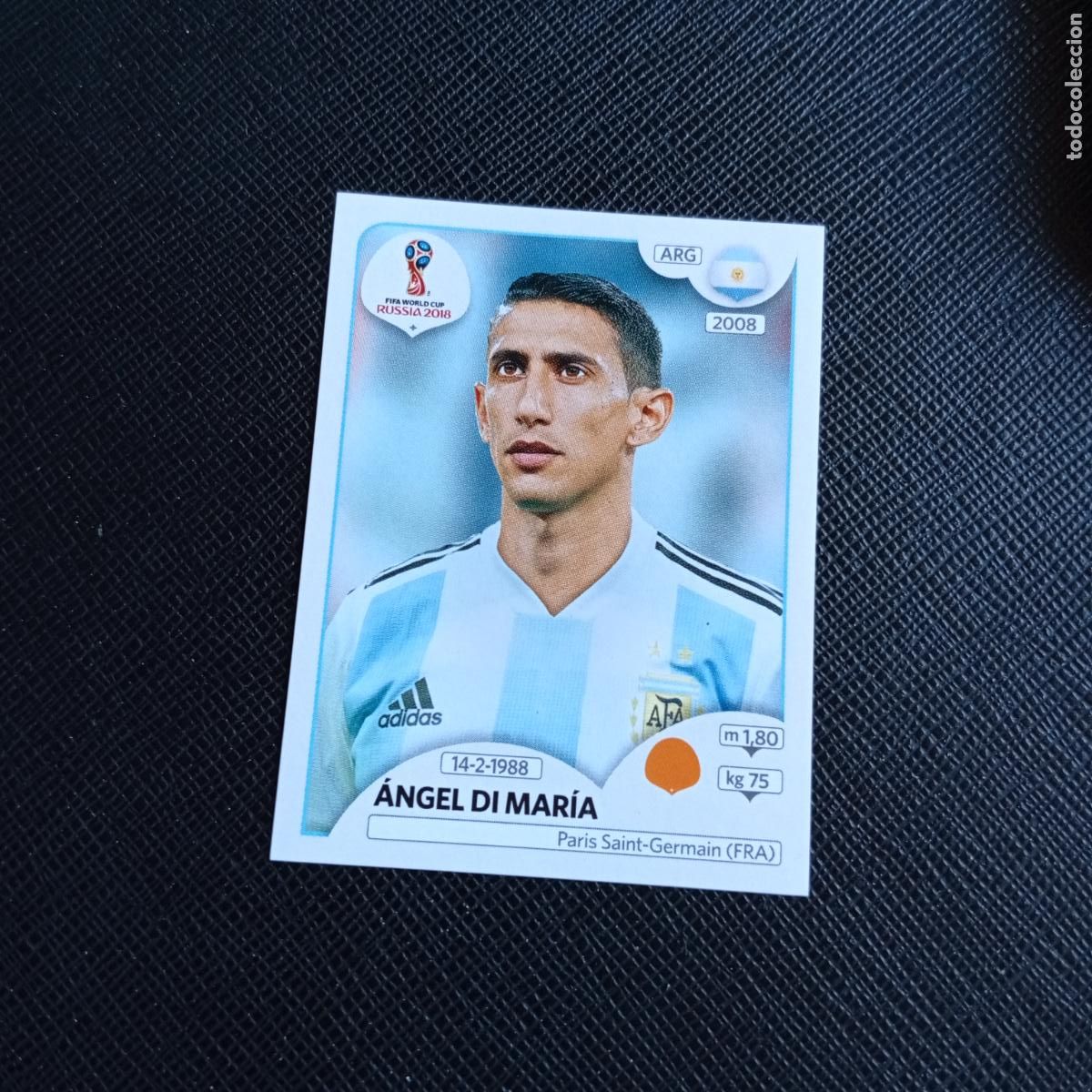 Cromos de f&uacute;tbol: 283 DI MARIA ARGENTINA PANINI MUNDIAL RUSIA 2018 CROMO FUTBOL 18 - SIN PEGAR - /CJ2