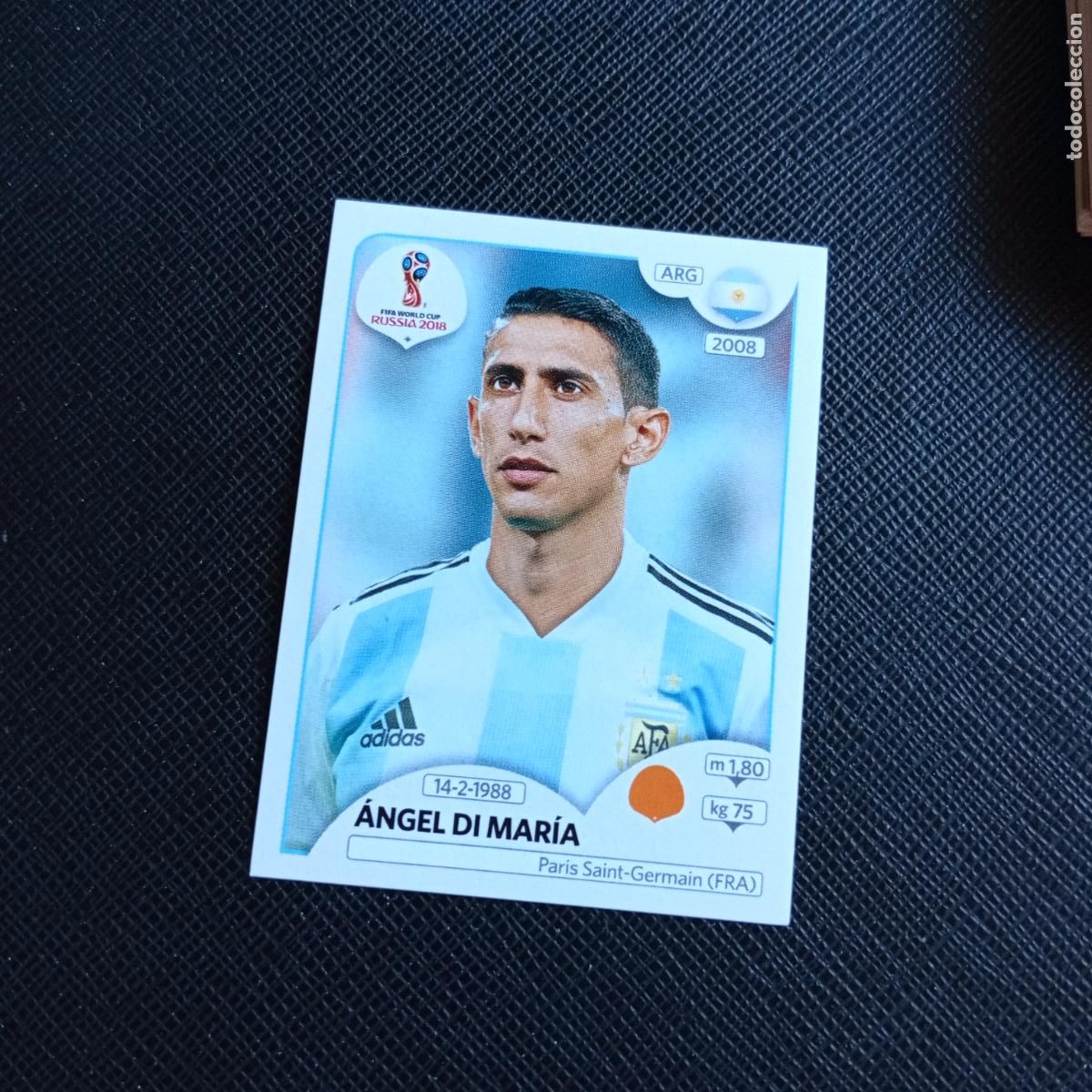 Figurine di Calcio: 283 DI MARIA ARGENTINA PANINI MUNDIAL RUSIA 2018 CROMO FUTBOL 18 - SIN PEGAR - /CJ2 ..