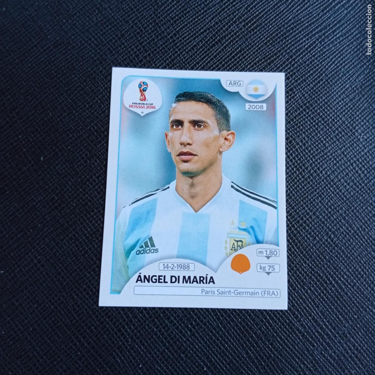 Figurine di Calcio: 283 DI MARIA ARGENTINA PANINI MUNDIAL RUSIA 2018 CROMO FUTBOL 18 - SIN PEGAR - /CJ2 ....