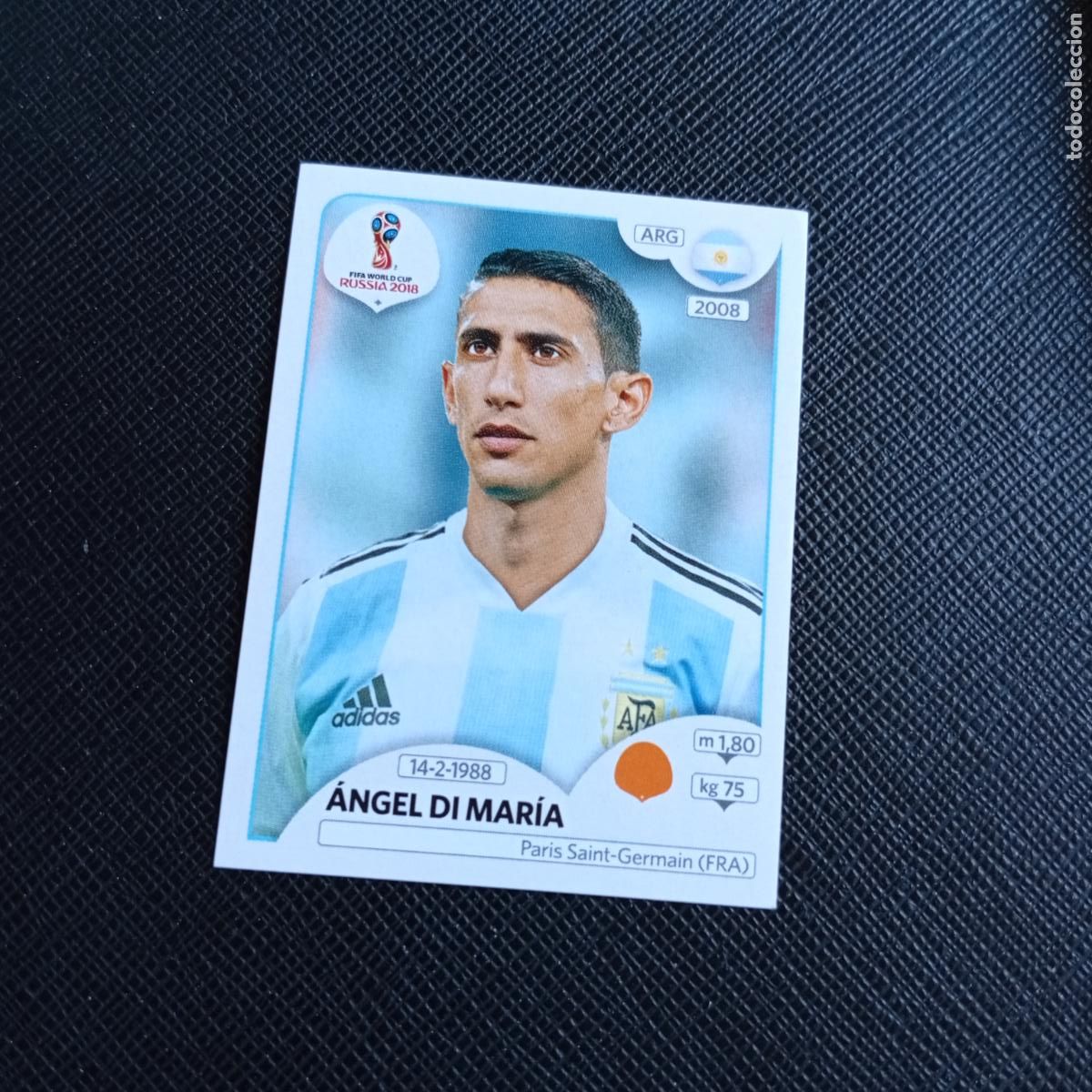 Figurine di Calcio: 283 DI MARIA ARGENTINA PANINI MUNDIAL RUSIA 2018 CROMO FUTBOL 18 - SIN PEGAR - /CJ2 .....