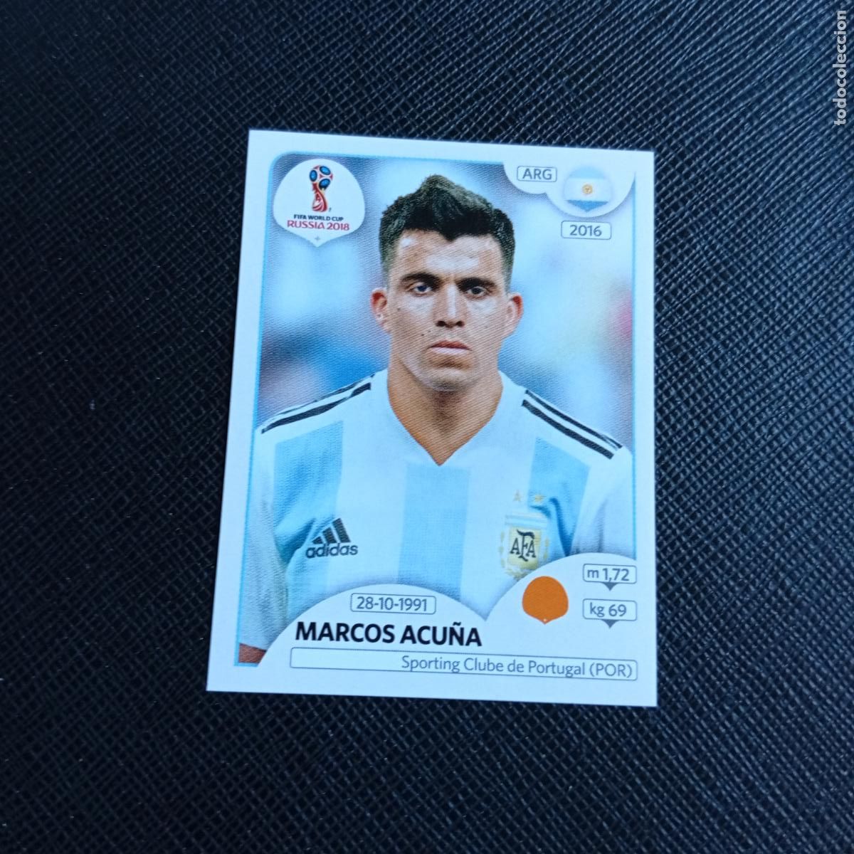 Fu&szlig;ball-Sticker: 284 MARCOS ACU&Ntilde;A ARGENTINA PANINI MUNDIAL RUSIA 2018 CROMO FUTBOL 18 - SIN PEGAR - /CJ2