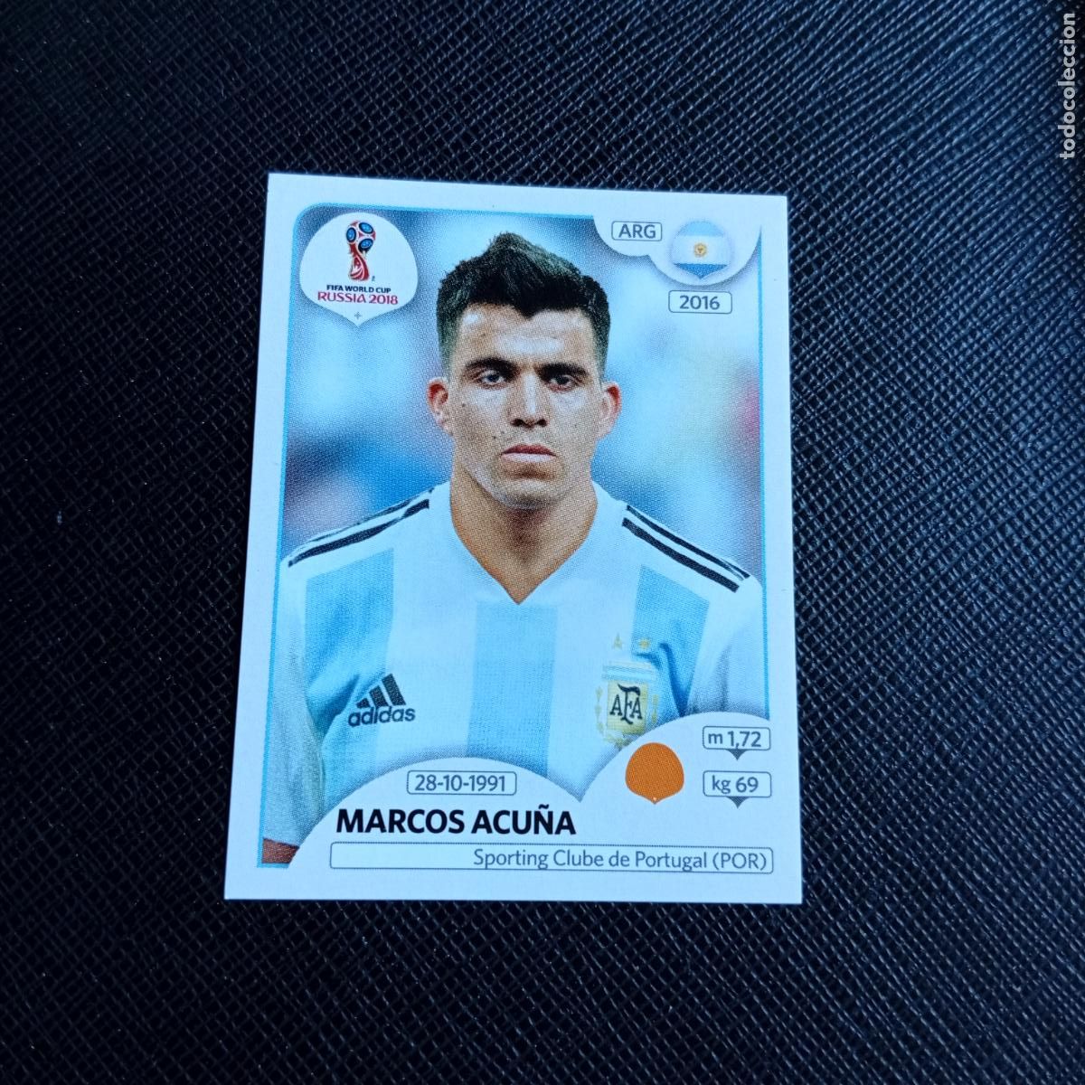 Fu&szlig;ball-Sticker: 284 MARCOS ACU&Ntilde;A ARGENTINA PANINI MUNDIAL RUSIA 2018 CROMO FUTBOL 18 - SIN PEGAR - /CJ2