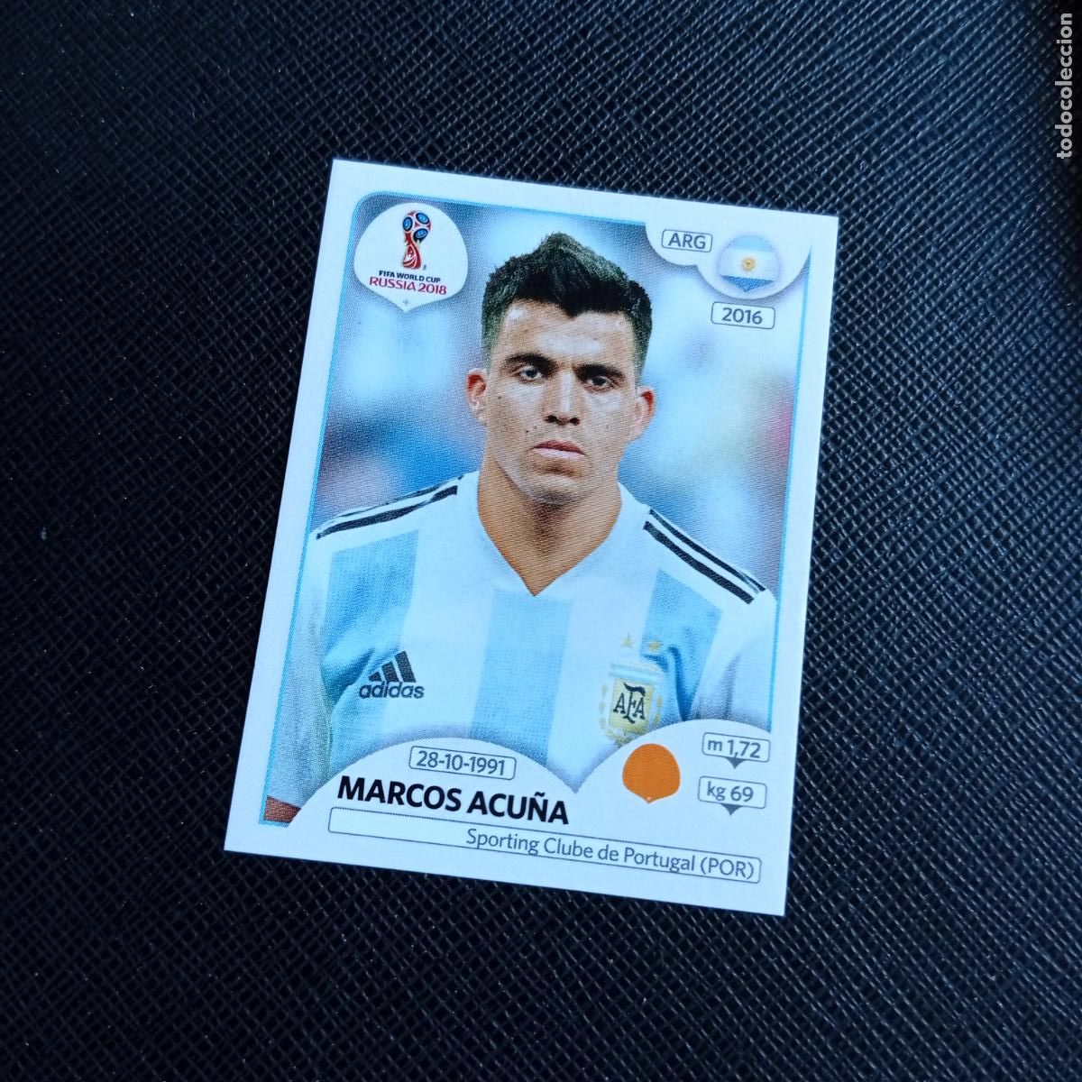 Fu&szlig;ball-Sticker: 284 MARCOS ACU&Ntilde;A ARGENTINA PANINI MUNDIAL RUSIA 2018 CROMO FUTBOL 18 - SIN PEGAR - /CJ2