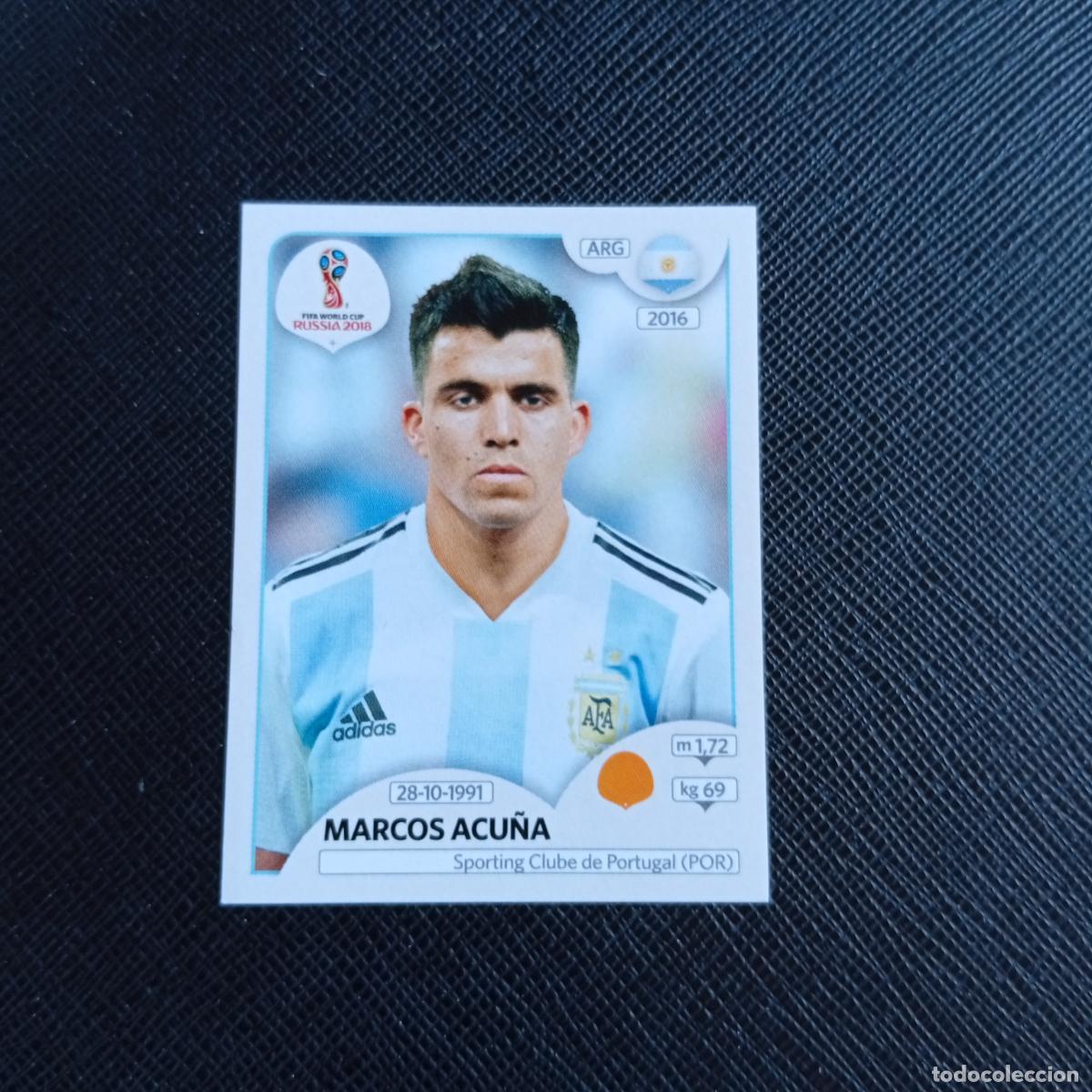 Fu&szlig;ball-Sticker: 284 MARCOS ACU&Ntilde;A ARGENTINA PANINI MUNDIAL RUSIA 2018 CROMO FUTBOL 18 - SIN PEGAR - /CJ2 .