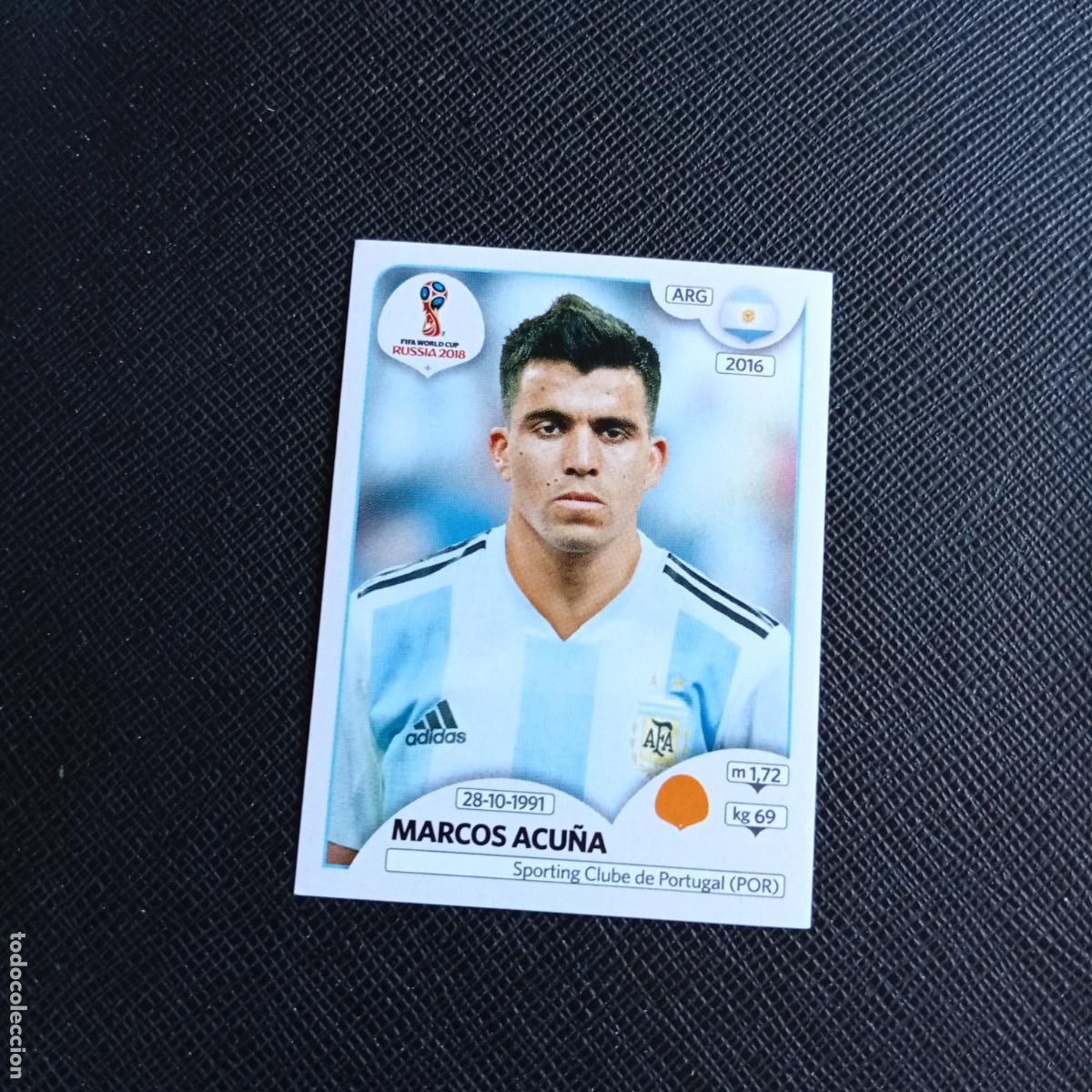Cromos de f&uacute;tbol: 284 MARCOS ACU&Ntilde;A ARGENTINA PANINI MUNDIAL RUSIA 2018 CROMO FUTBOL 18 - SIN PEGAR - /CJ2 ...