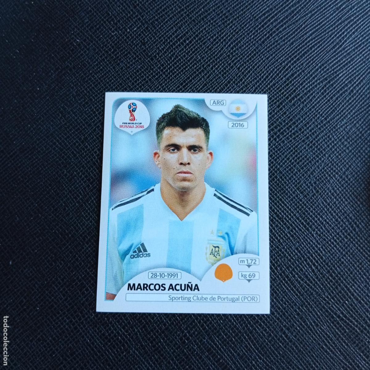 Cromos de f&uacute;tbol: 284 MARCOS ACU&Ntilde;A ARGENTINA PANINI MUNDIAL RUSIA 2018 CROMO FUTBOL 18 - SIN PEGAR - /CJ2 ...