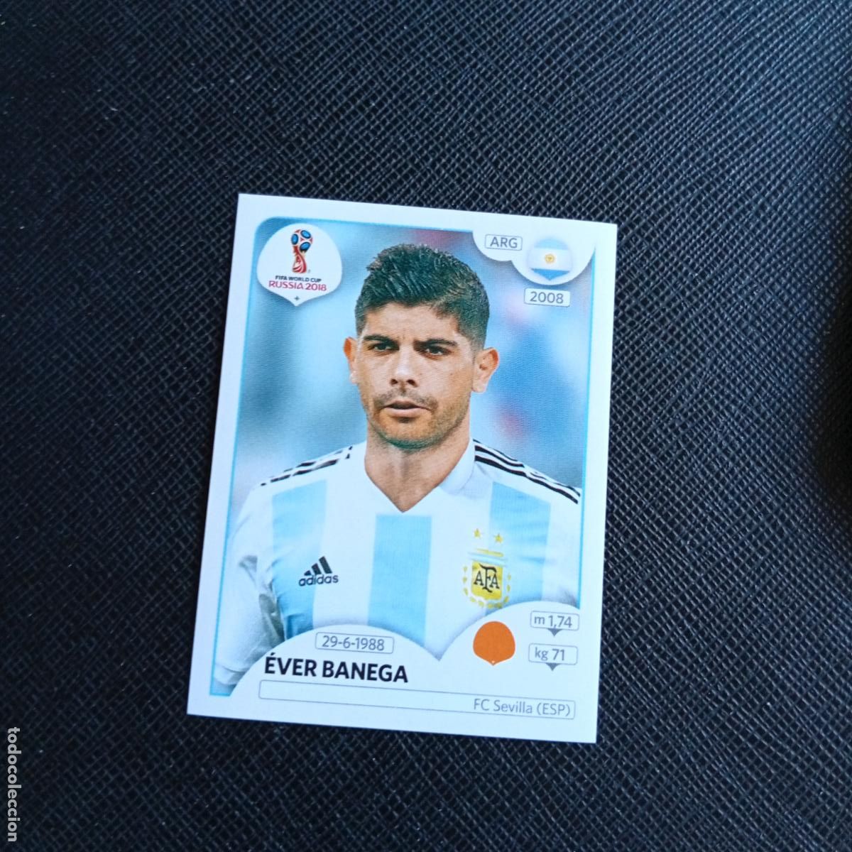 Cromos de f&uacute;tbol: 285 EVER BANEGA ARGENTINA PANINI MUNDIAL RUSIA 2018 CROMO FUTBOL 18 - SIN PEGAR - /CJ2