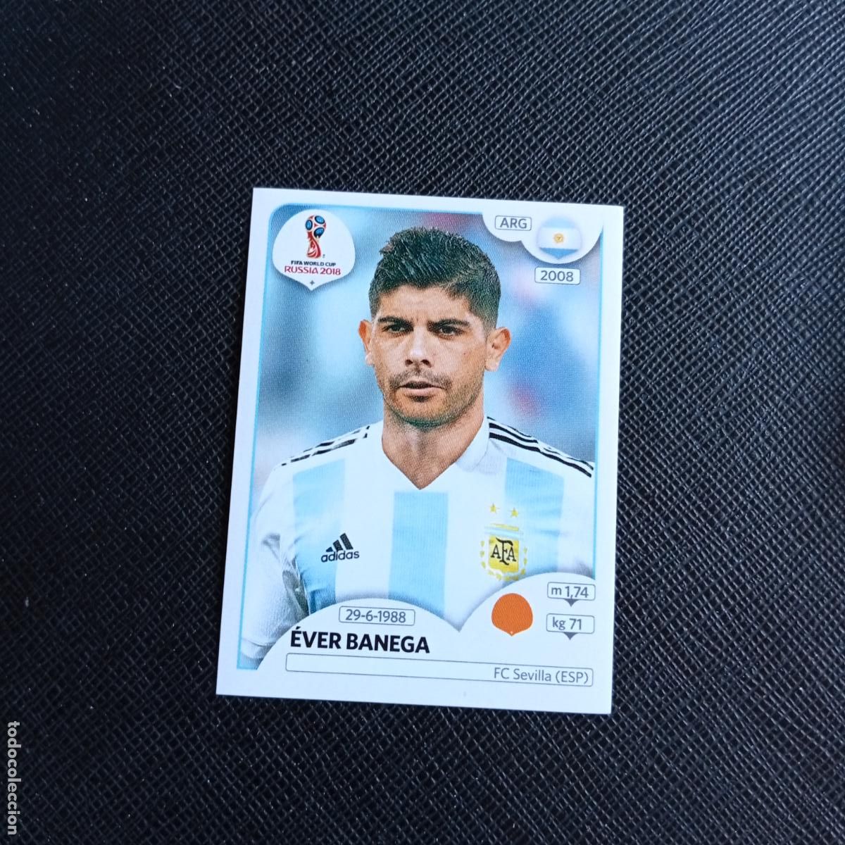 Cromos de f&uacute;tbol: 285 EVER BANEGA ARGENTINA PANINI MUNDIAL RUSIA 2018 CROMO FUTBOL 18 - SIN PEGAR - /CJ2
