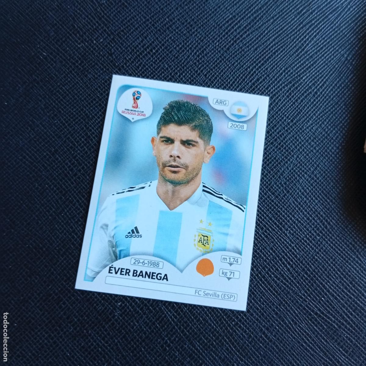 Cromos de f&uacute;tbol: 285 EVER BANEGA ARGENTINA PANINI MUNDIAL RUSIA 2018 CROMO FUTBOL 18 - SIN PEGAR - /CJ2