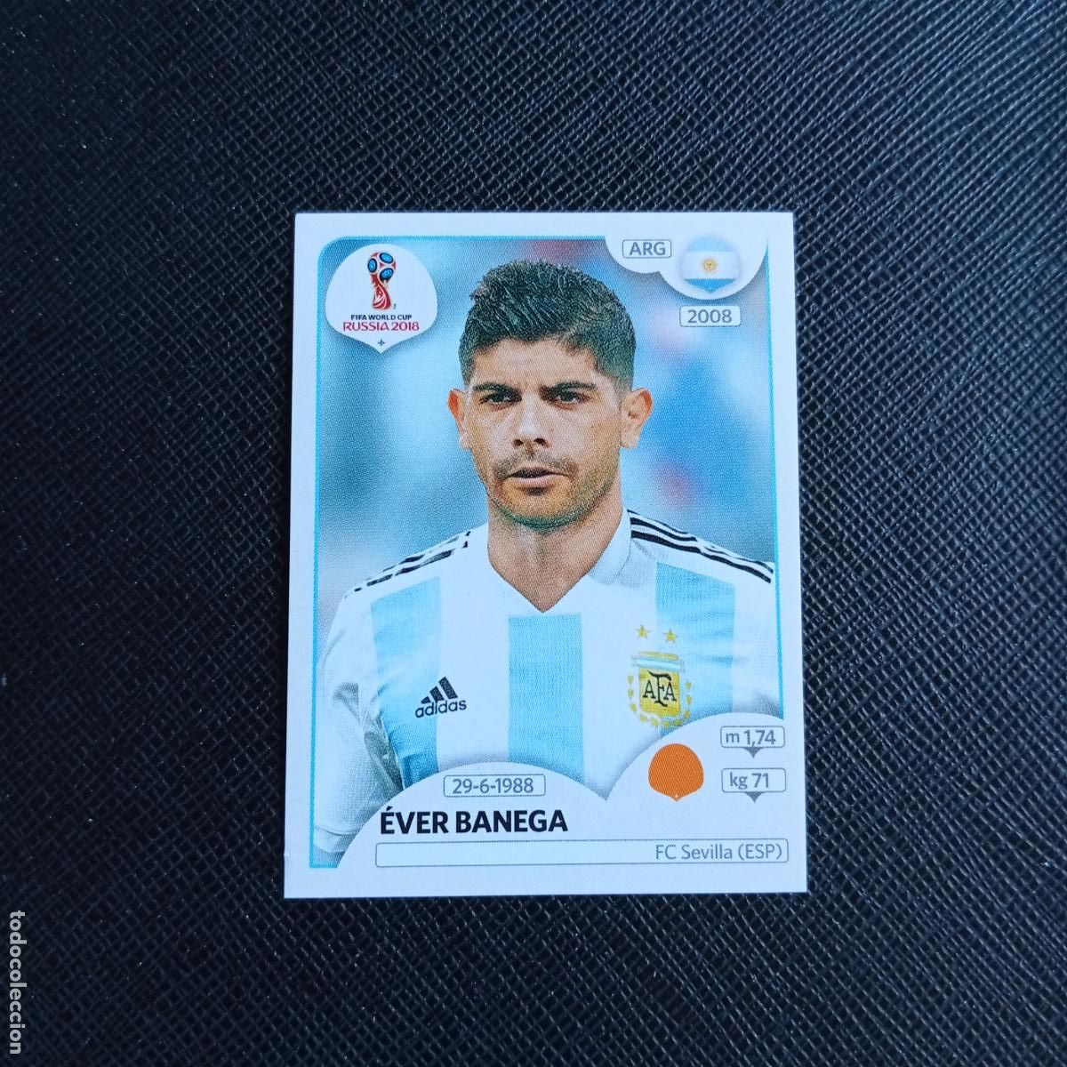 Cromos de f&uacute;tbol: 285 EVER BANEGA ARGENTINA PANINI MUNDIAL RUSIA 2018 CROMO FUTBOL 18 - SIN PEGAR - /CJ2 ...