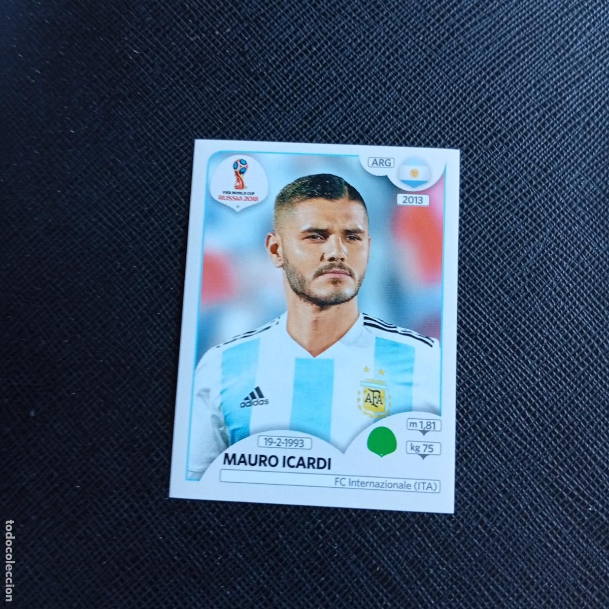 Football Stickers: 287 ICARDI ARGENTINA PANINI MUNDIAL RUSIA 2018 CROMO FUTBOL 18 - SIN PEGAR - /CJ2 ..