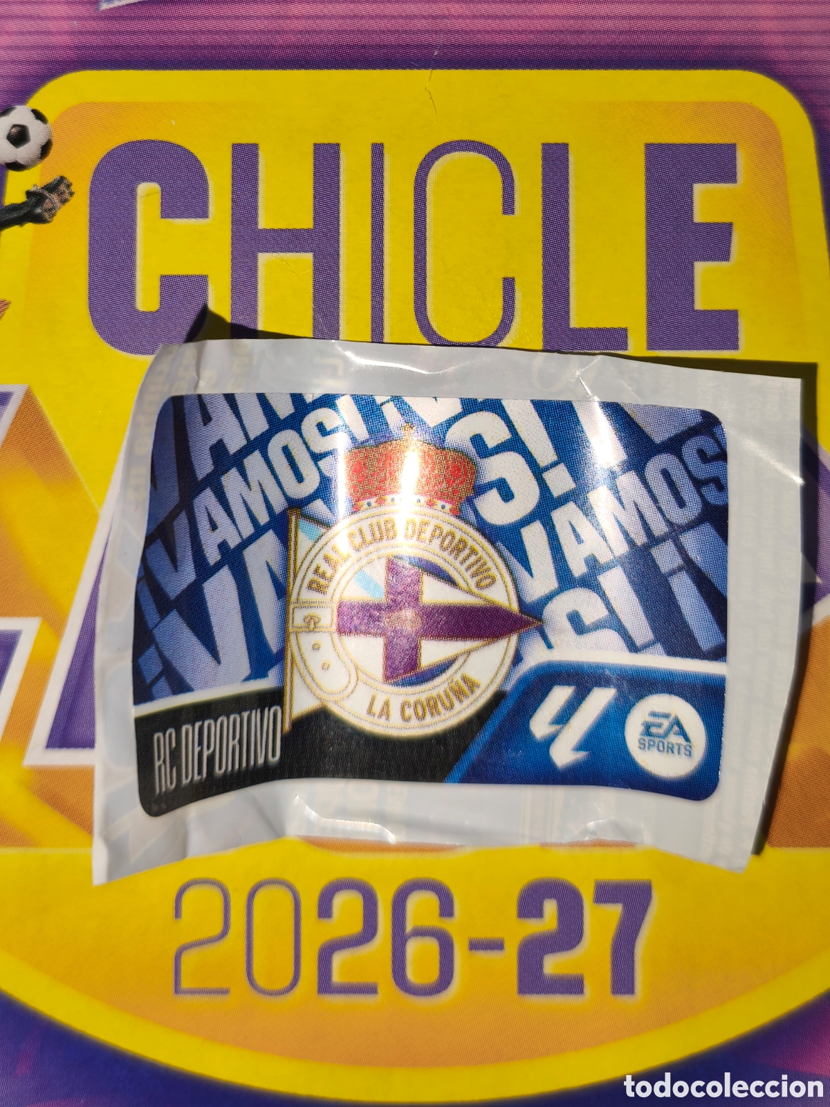 Football Stickers: Escudo Deportivo chicle liga este 26/27