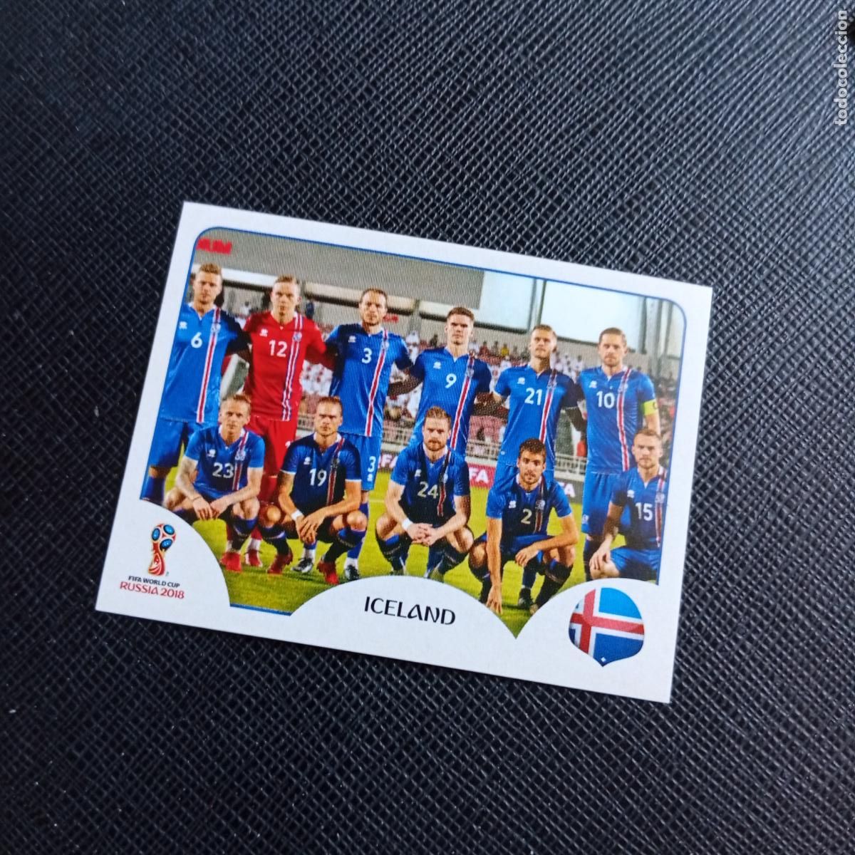 Cromos de f&uacute;tbol: 293 ALINEACION ISLANDIA PANINI MUNDIAL RUSIA 2018 CROMO FUTBOL 18 - SIN PEGAR - /CJ2 .............