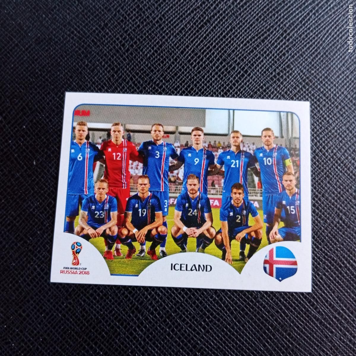 Cromos de f&uacute;tbol: 293 ALINEACION ISLANDIA PANINI MUNDIAL RUSIA 2018 CROMO FUTBOL 18 - SIN PEGAR - /CJ2 ..............