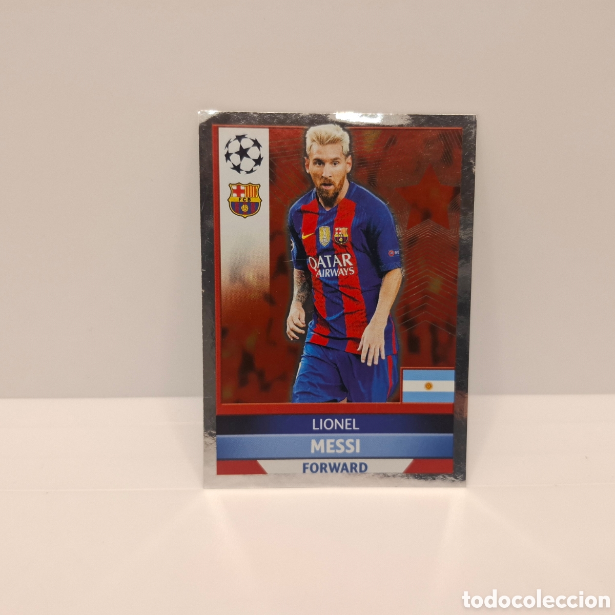 Cromos de f&uacute;tbol: TOPPS UEFA CHAMPIONS LEAGUE 2016 2017 16 17 LIONEL MESSI 3 BARCELONA
