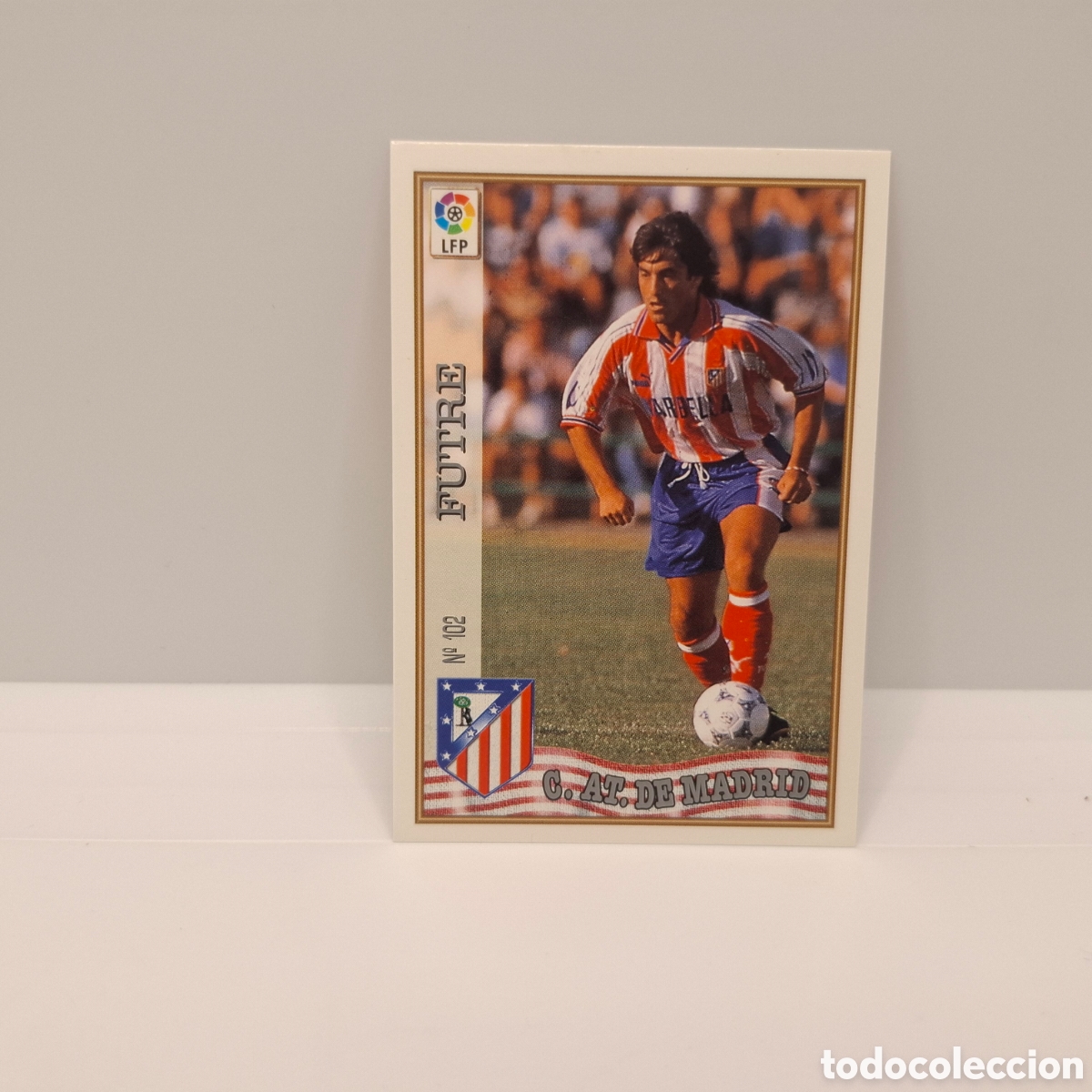 Cromos de f&uacute;tbol: FUTRE ATLETICO DE MADRID 102 MUNDICROMO LAS FICHAS DE LA LIGA 1997/1998 97 98
