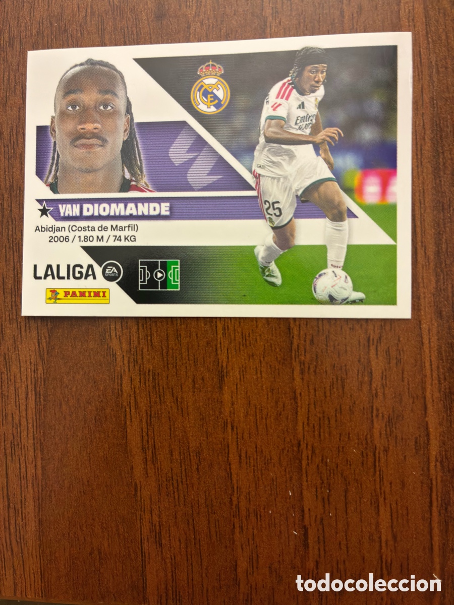 Cromos de f&uacute;tbol: Cromo Yan Diomande, N&ordm; 39 &uacute;ltimo fichaje, Real Madrid, Liga EA Sports 2026-27 (colec. Este) - Nuevo