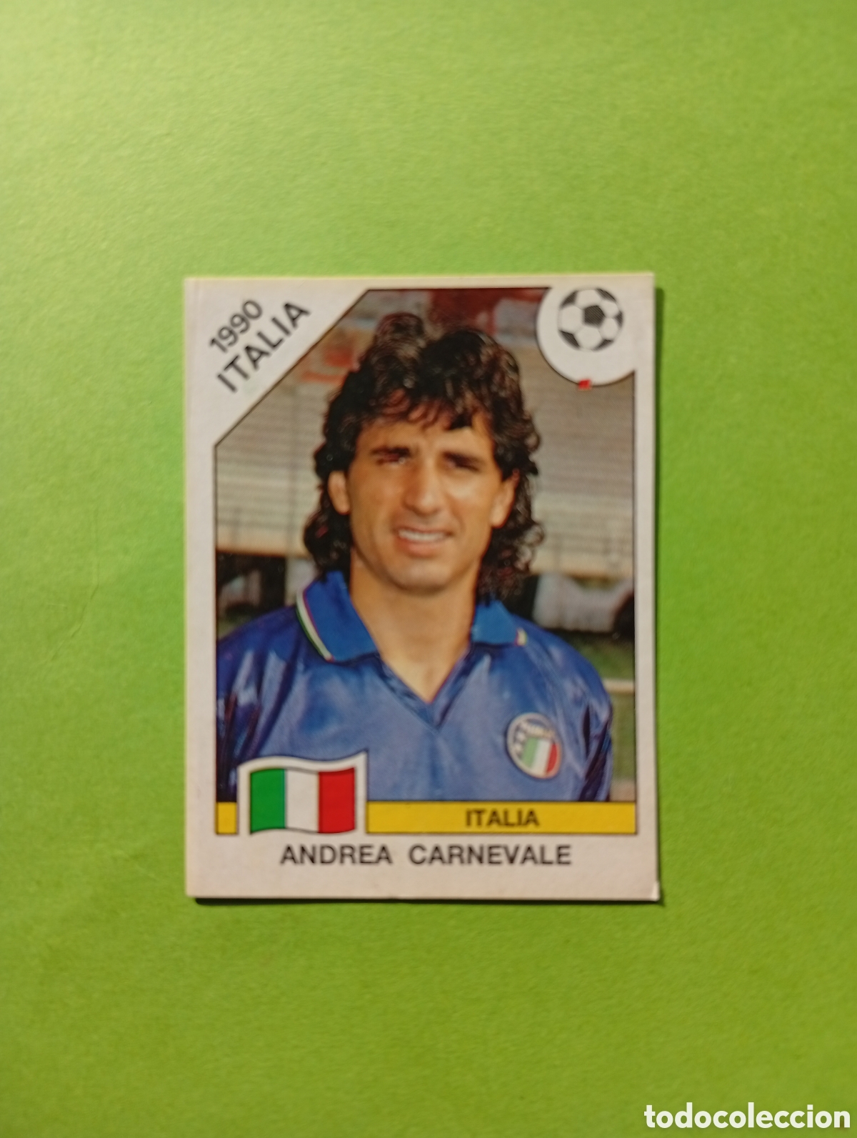 Cartes &agrave; collectionner de Football: 1990 ITALIA 90 - N&ordm; 55 ANDREA CARNEVALE- ITALIA - ED. CARVAJAL / PANINI