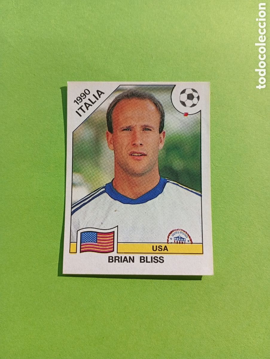 Football Stickers: 1990 ITALIA 90 - N&ordm; 105 BRIAN BLISS - USA - ED. CARVAJAL / PANINI