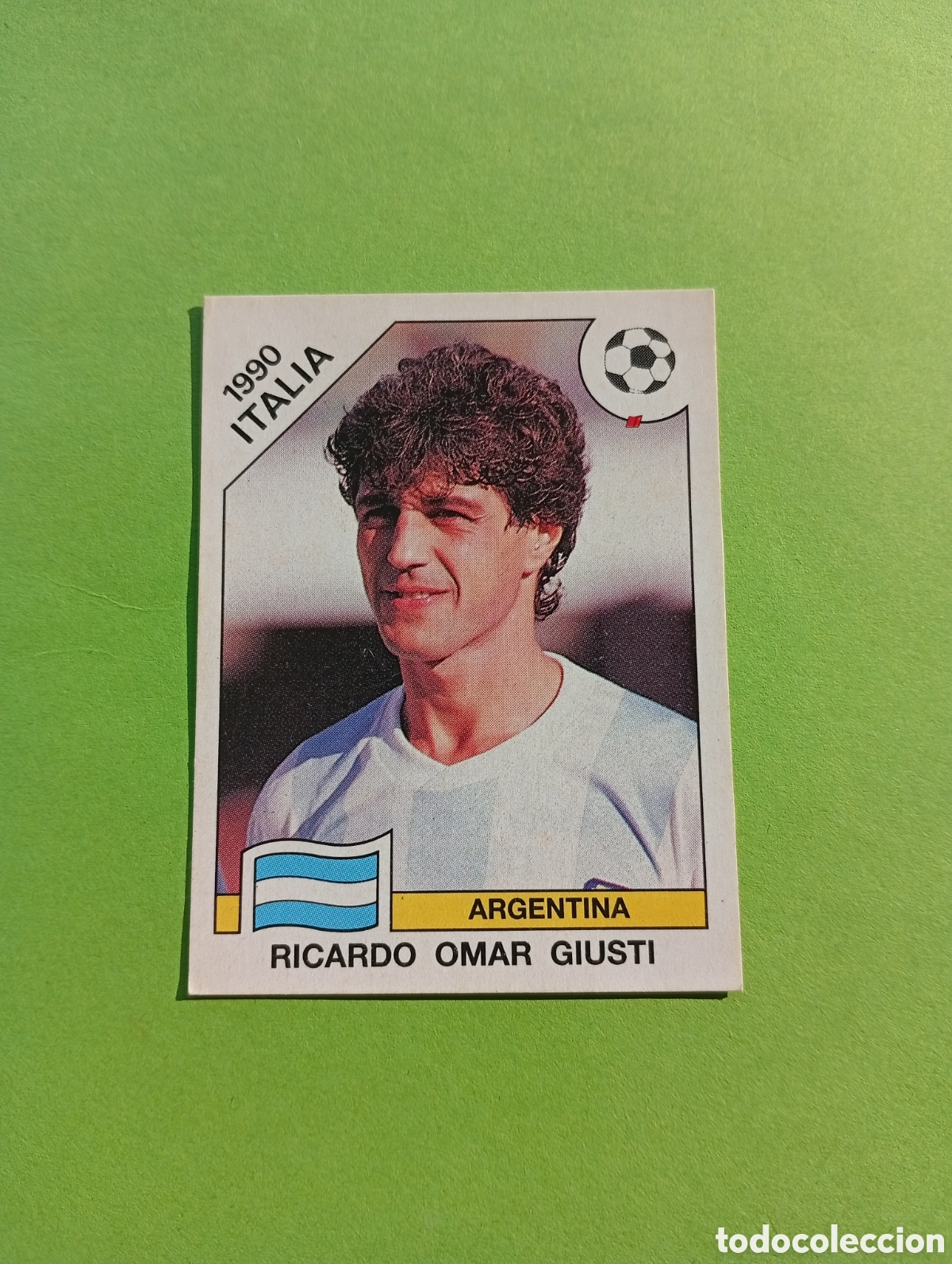 Cromos de Futebol: 1990 ITALIA 90 - N&ordm; 123 RICARDO OMAR GIUSTI - ARGENTINA - ED. CARVAJAL / PANINI