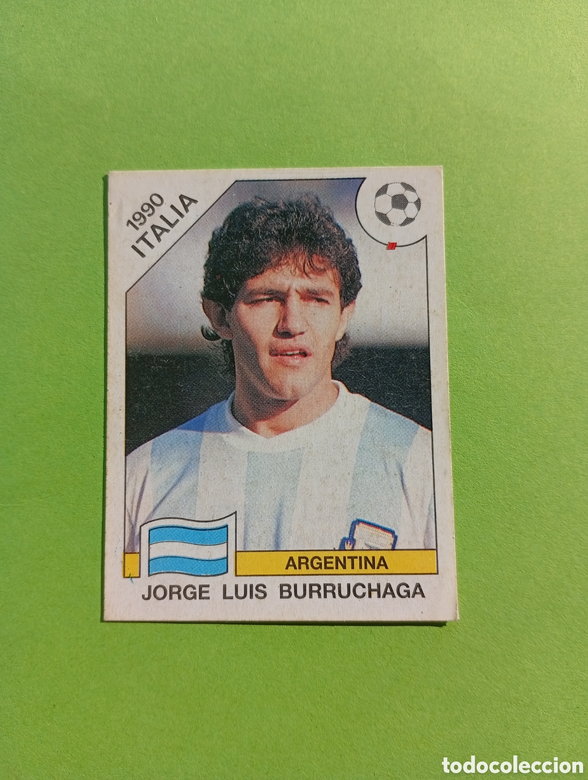 Cromos de Futebol: 1990 ITALIA 90 - N&ordm; 127 JORGE LUIS BURRUCHAGA - ARGENTINA - ED. CARVAJAL / PANINI