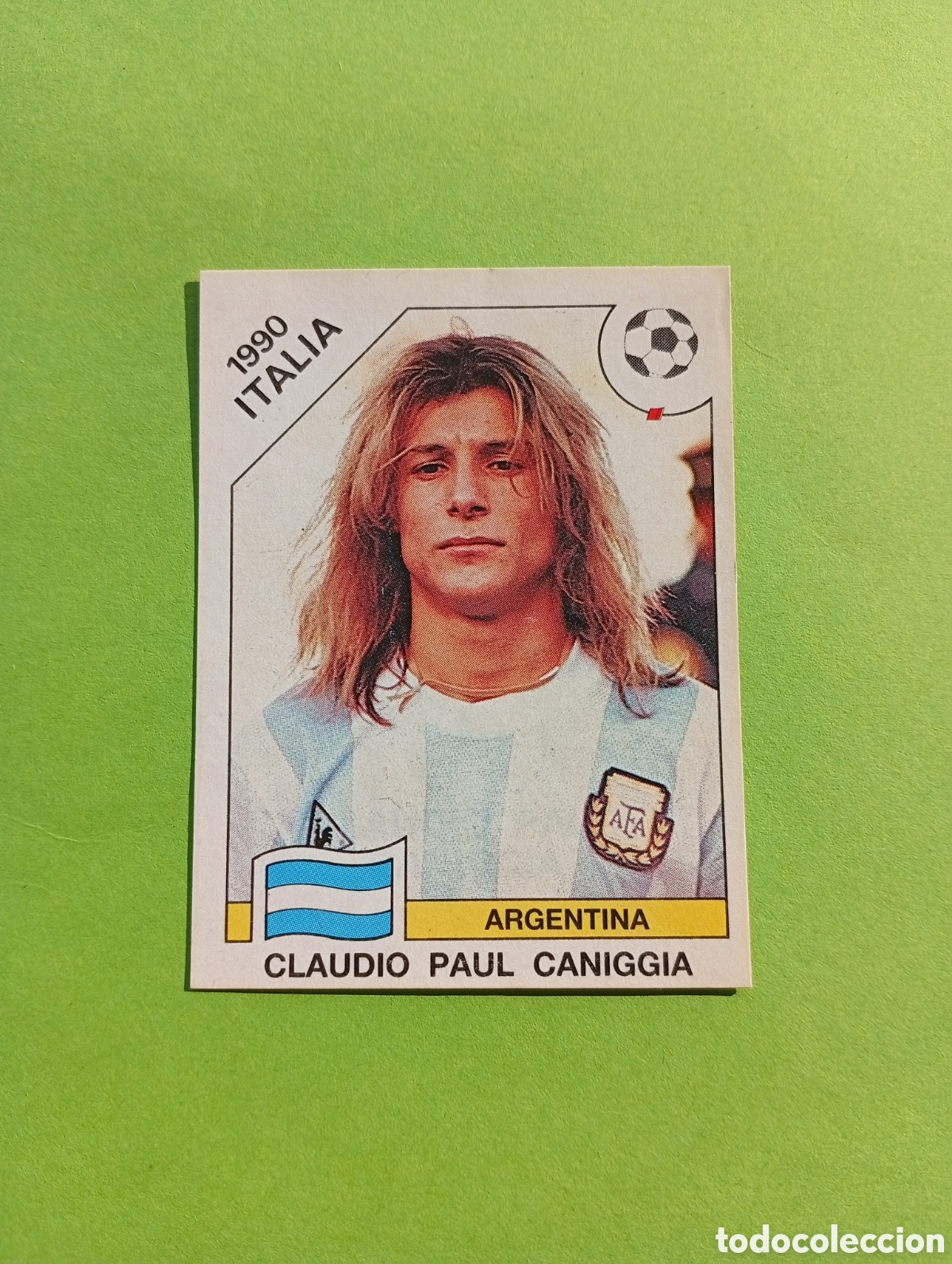 Cromos de Futebol: 1990 ITALIA 90 - N&ordm; 129 CLAUDIO PAUL CANIGGIA - ARGENTINA - ED. CARVAJAL / PANINI